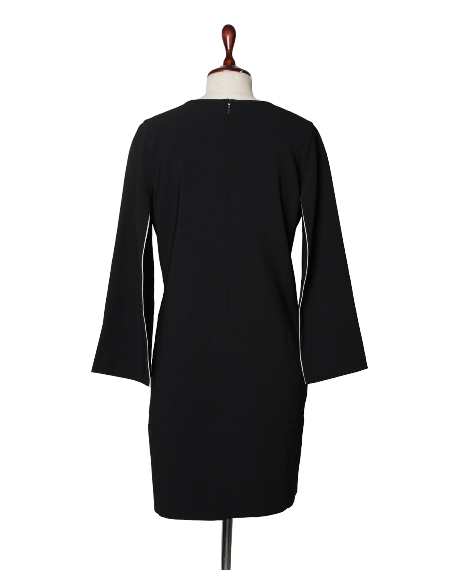 Dkny Black Dress With White Piping