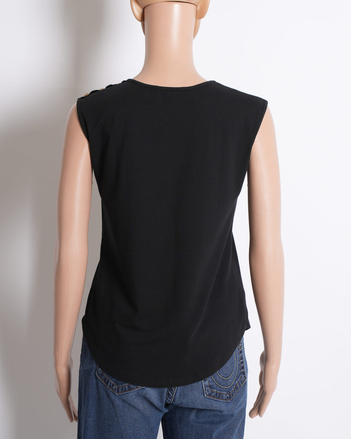 Balmain Paris Women's Tank Top Relaxed Fit In Cotton