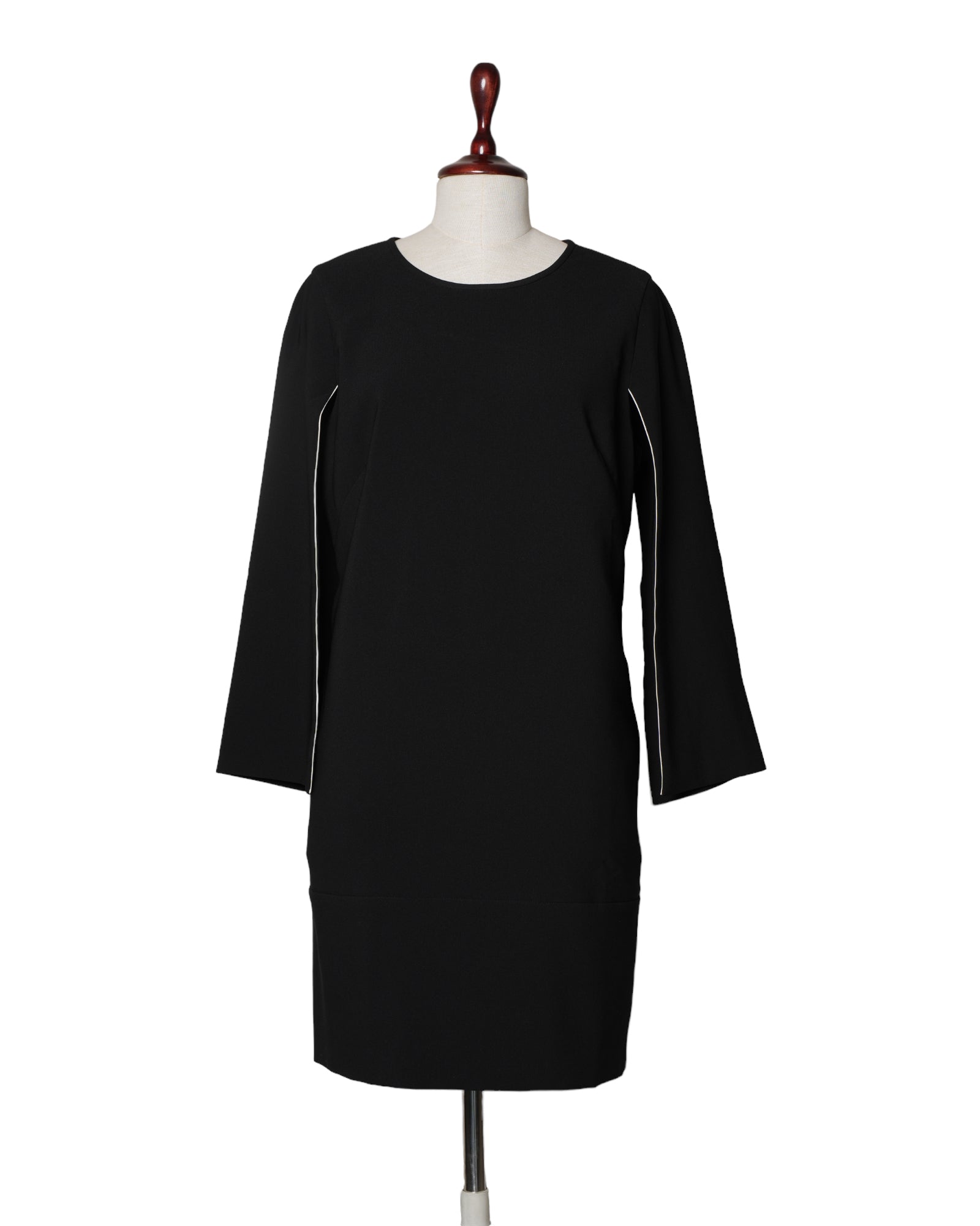 Dkny Black Dress With White Piping