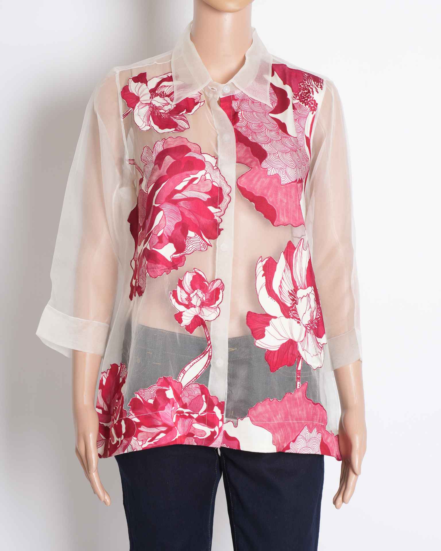 Radical Applique Women's Button Down Top