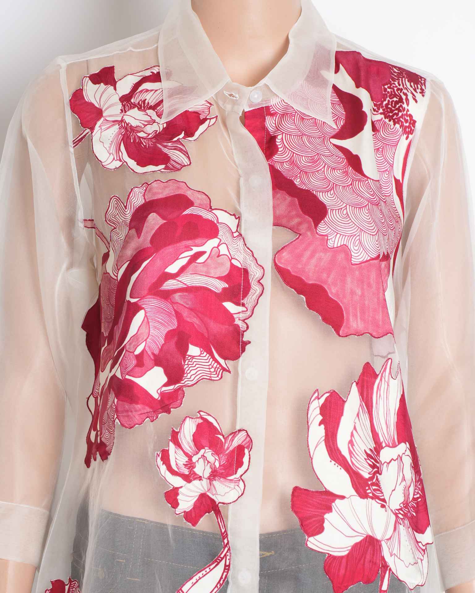 Radical Applique Women's Button Down Top