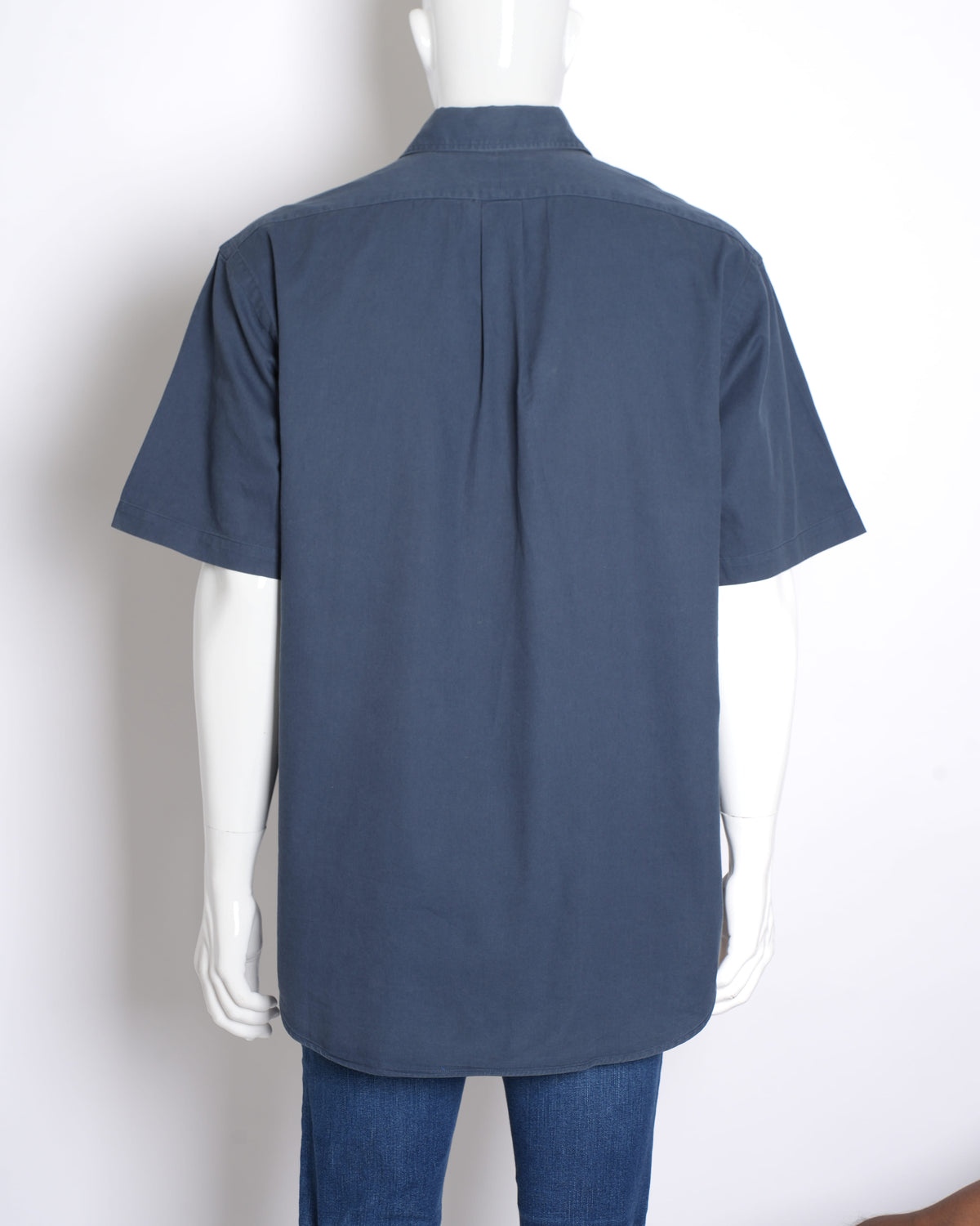 Ralph Lauren Men's Half-Sleeve Button-Down Shirt in Blue