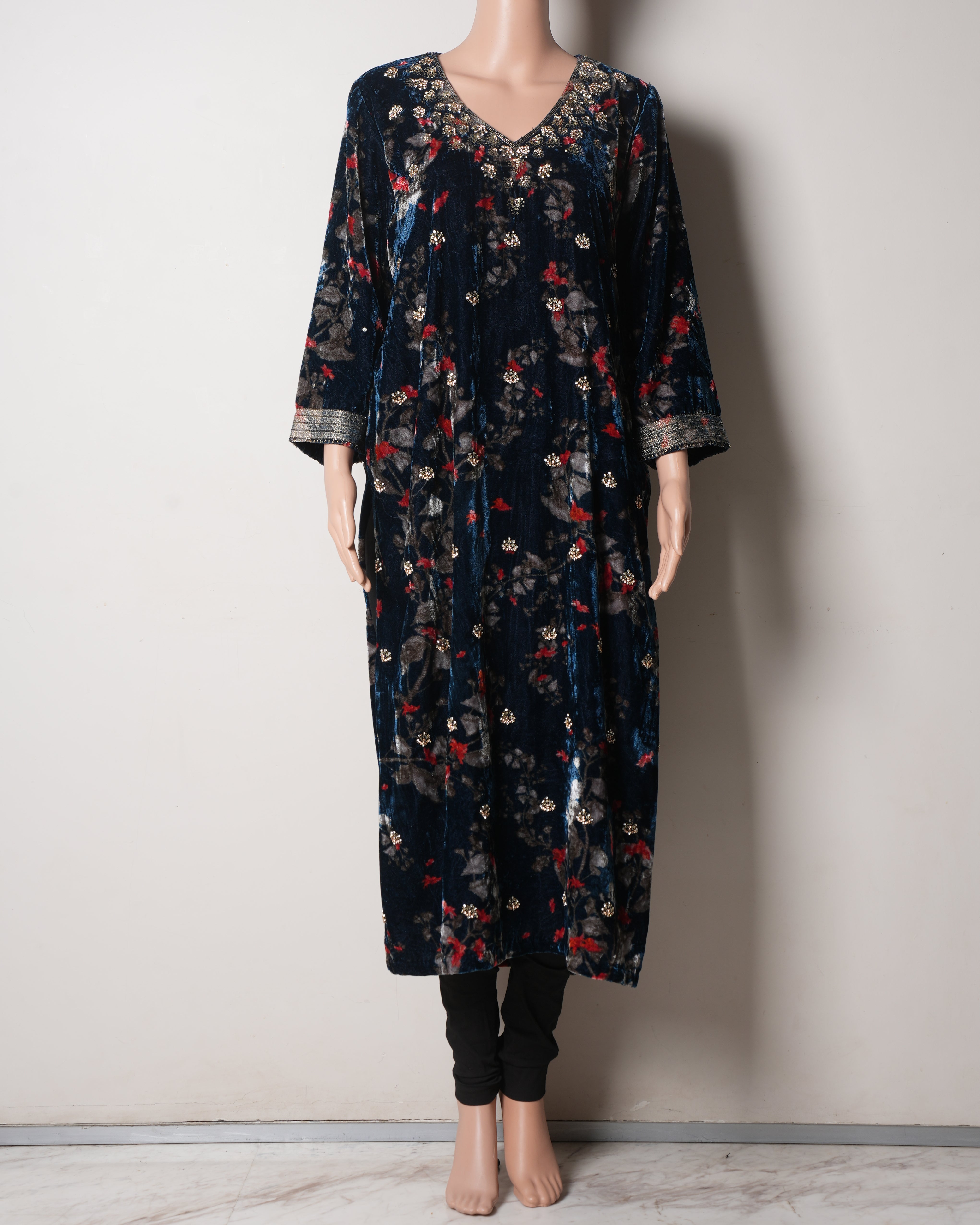 New One Not Two Sequin Embroidered Kurta