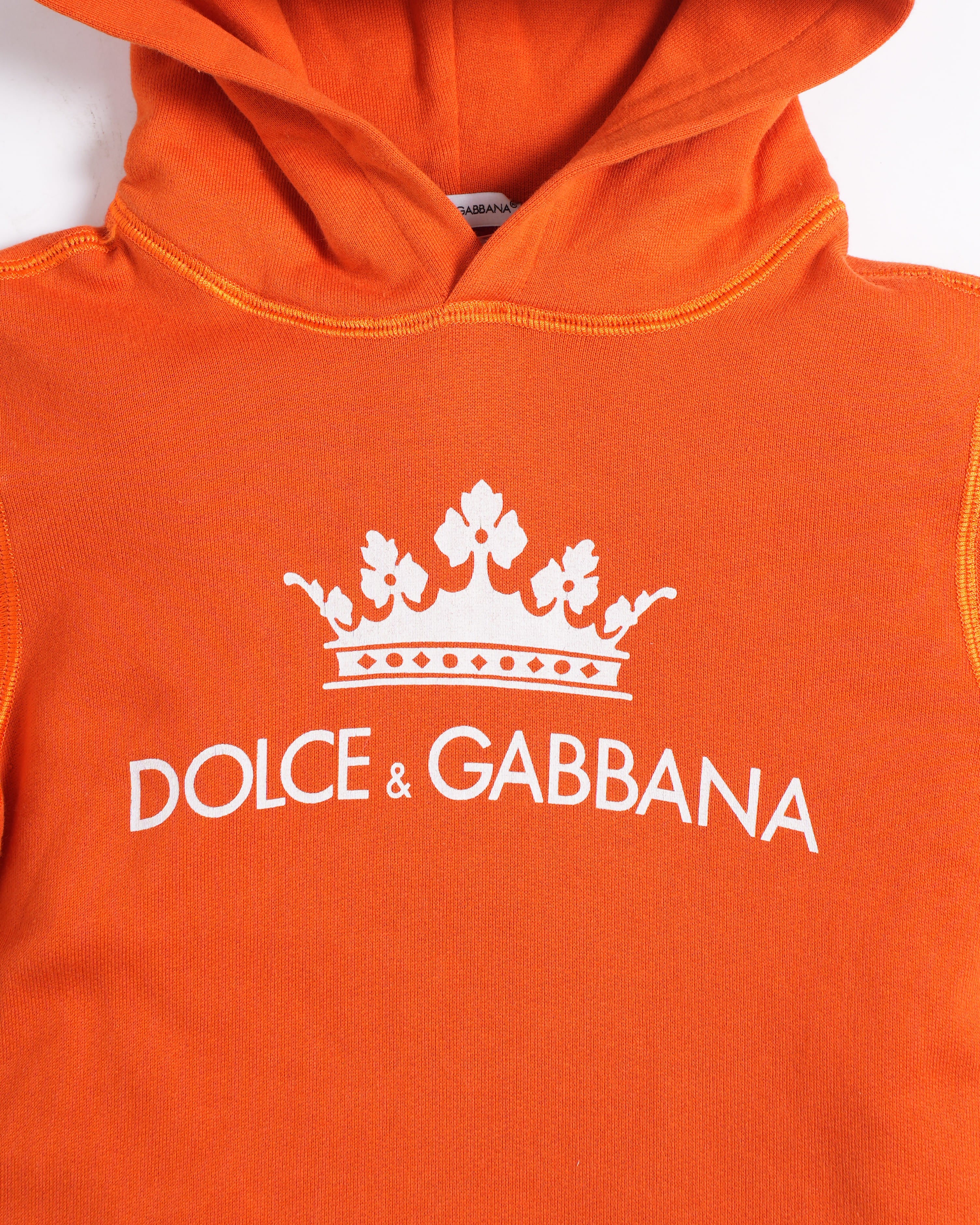 Dolce & Gabbana Kids Orange Logo Sweatshirt
