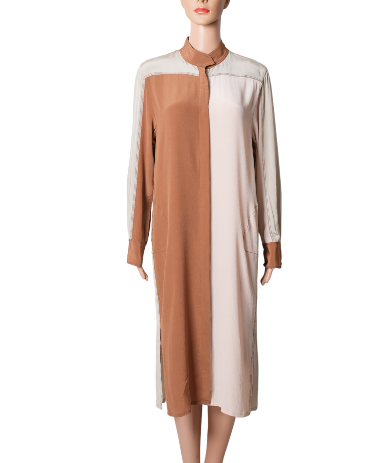 Bodice Long Shirt Dress