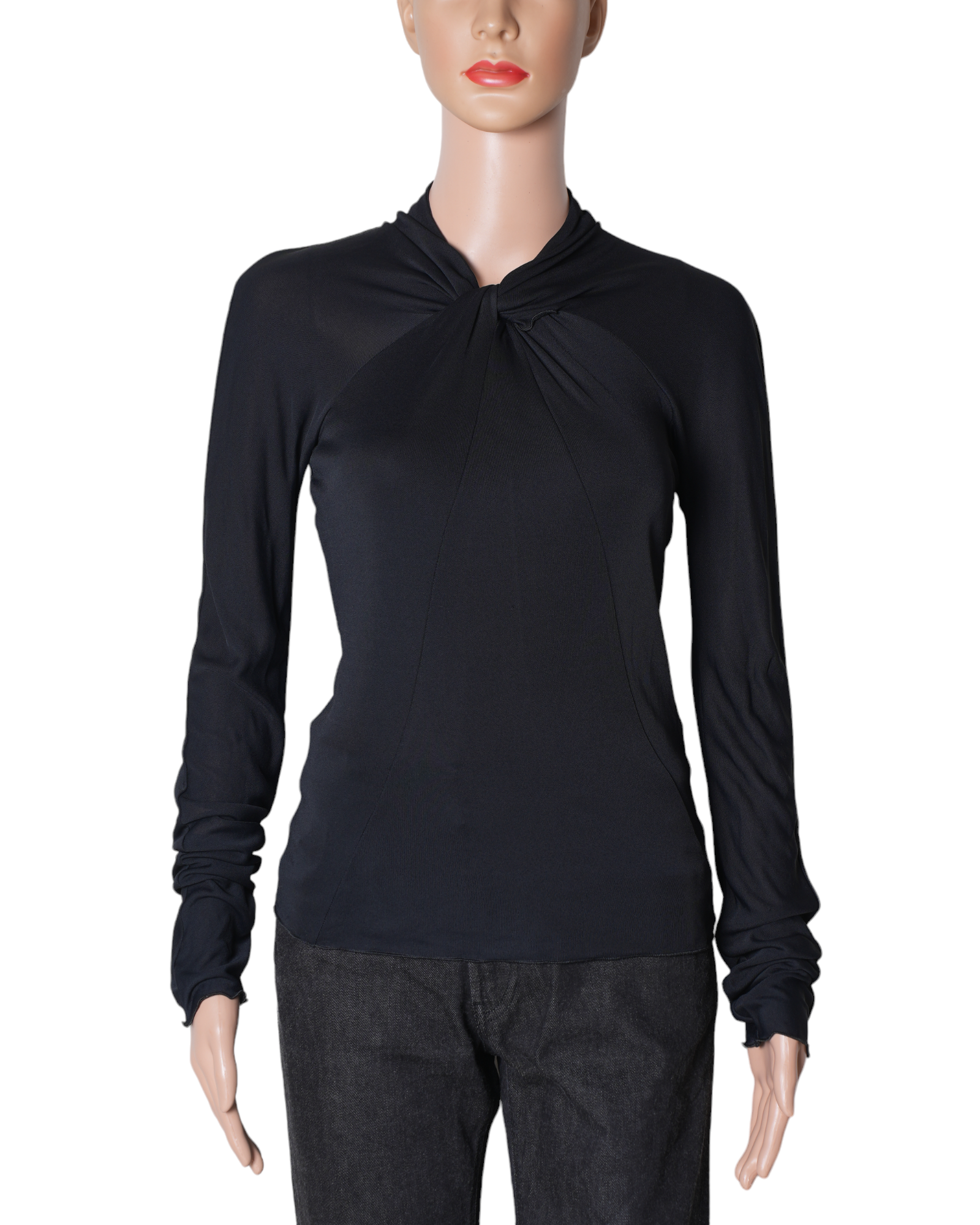 Giorgio Armani Black Twist Detail Top