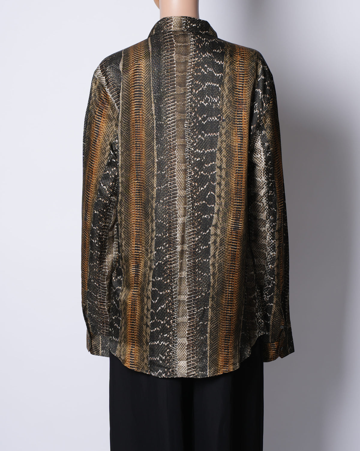 Roberto Cavalli Reptile Print Button-Down Shirt