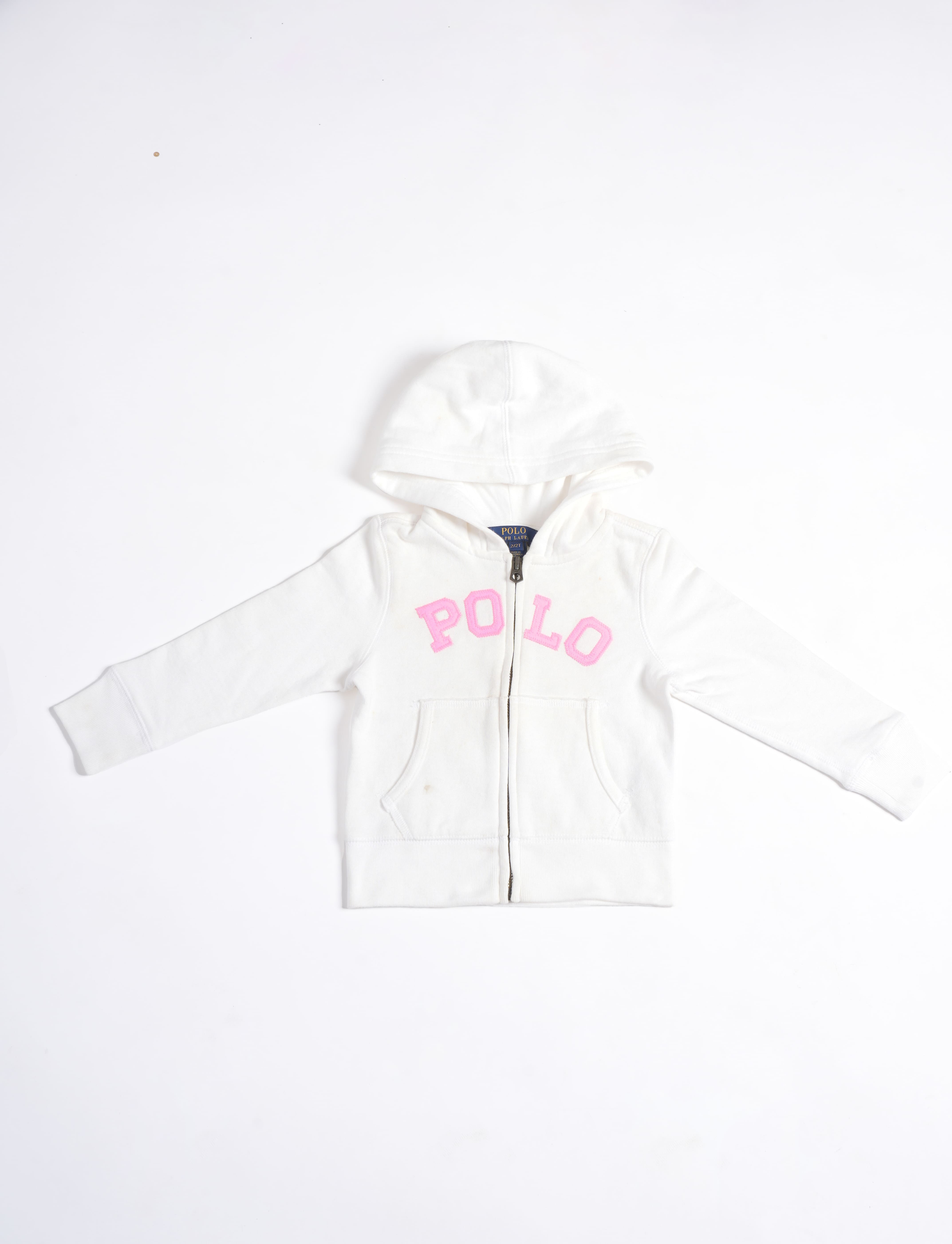 Polo by Ralph Lauren White Kids Zip-Up Sweatshirt