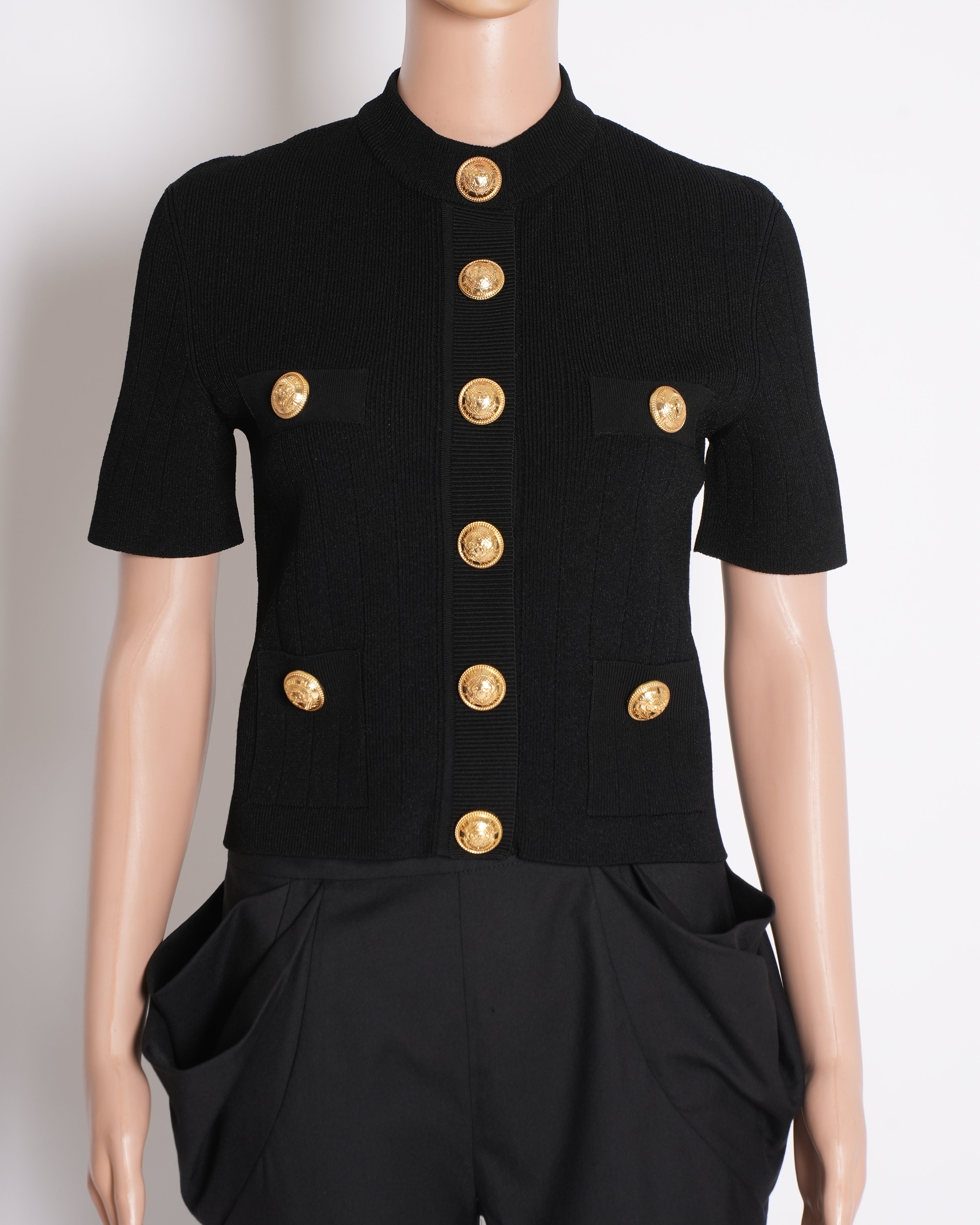 New Balmain 4-Pocket Knitted Cardigan