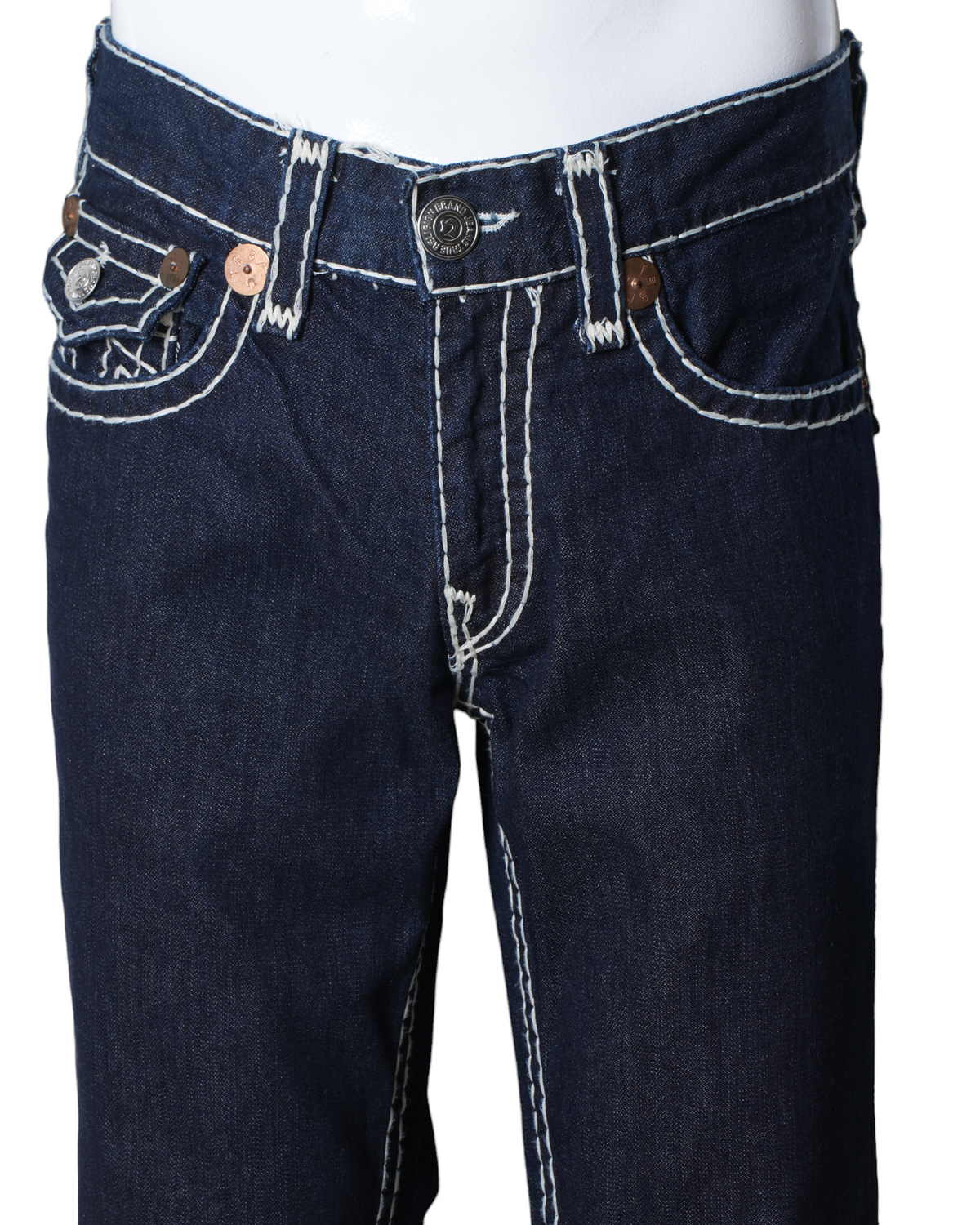True Religion Jeans With White Stitchline Detailing