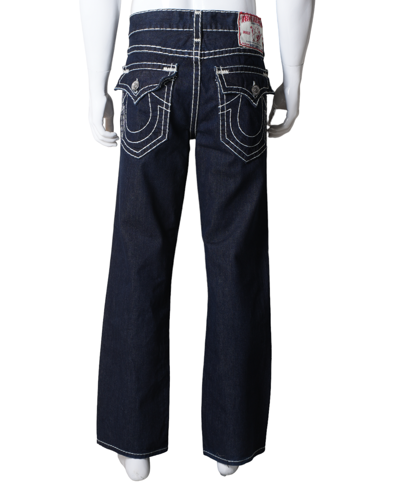 True Religion Jeans With White Stitchline Detailing