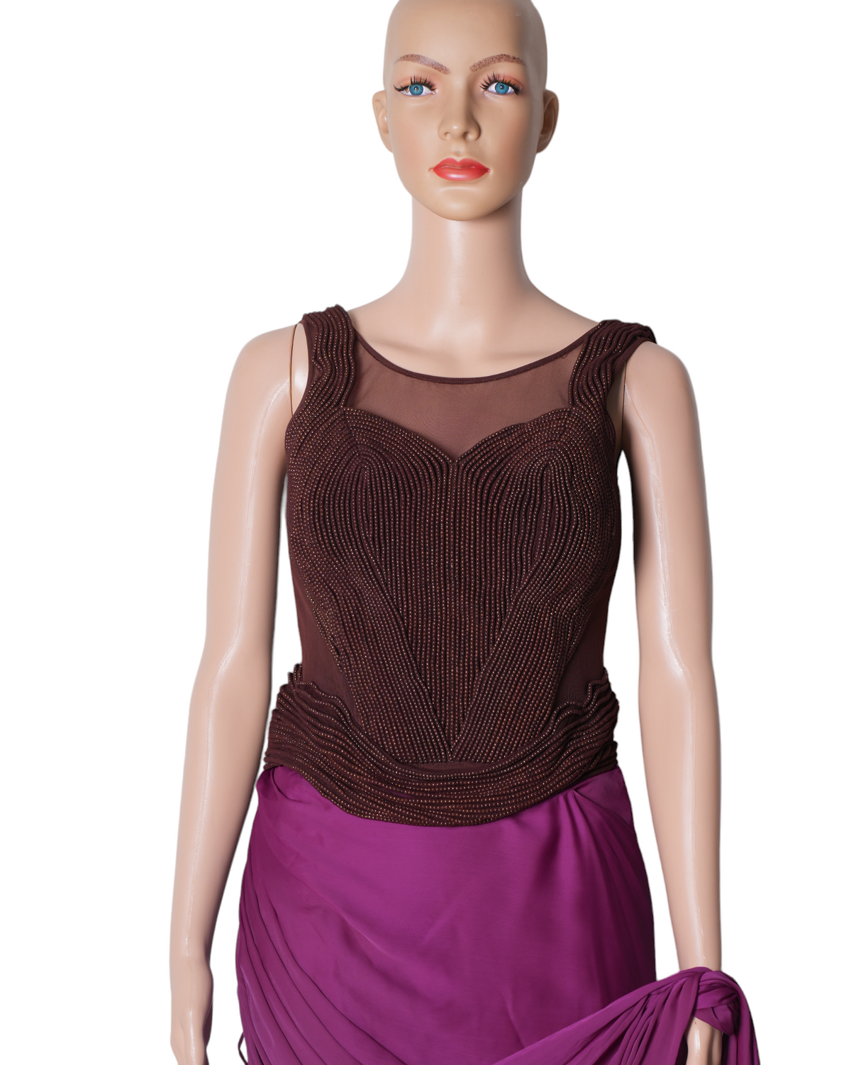 Amit Aggarwal Pre-Stitched Saree With A Bodysuit