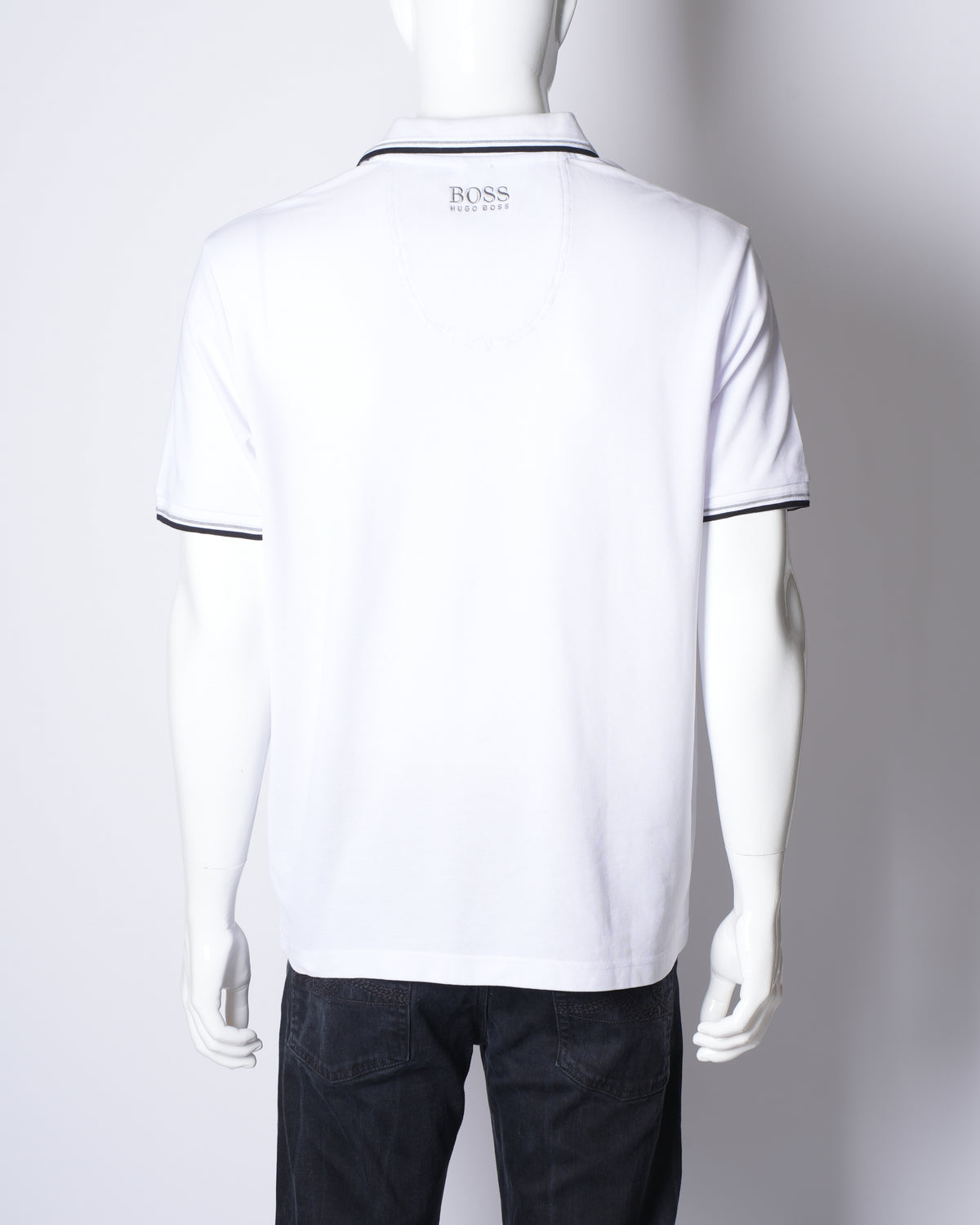 Hugo Boss White Polo Neck T-Shirt