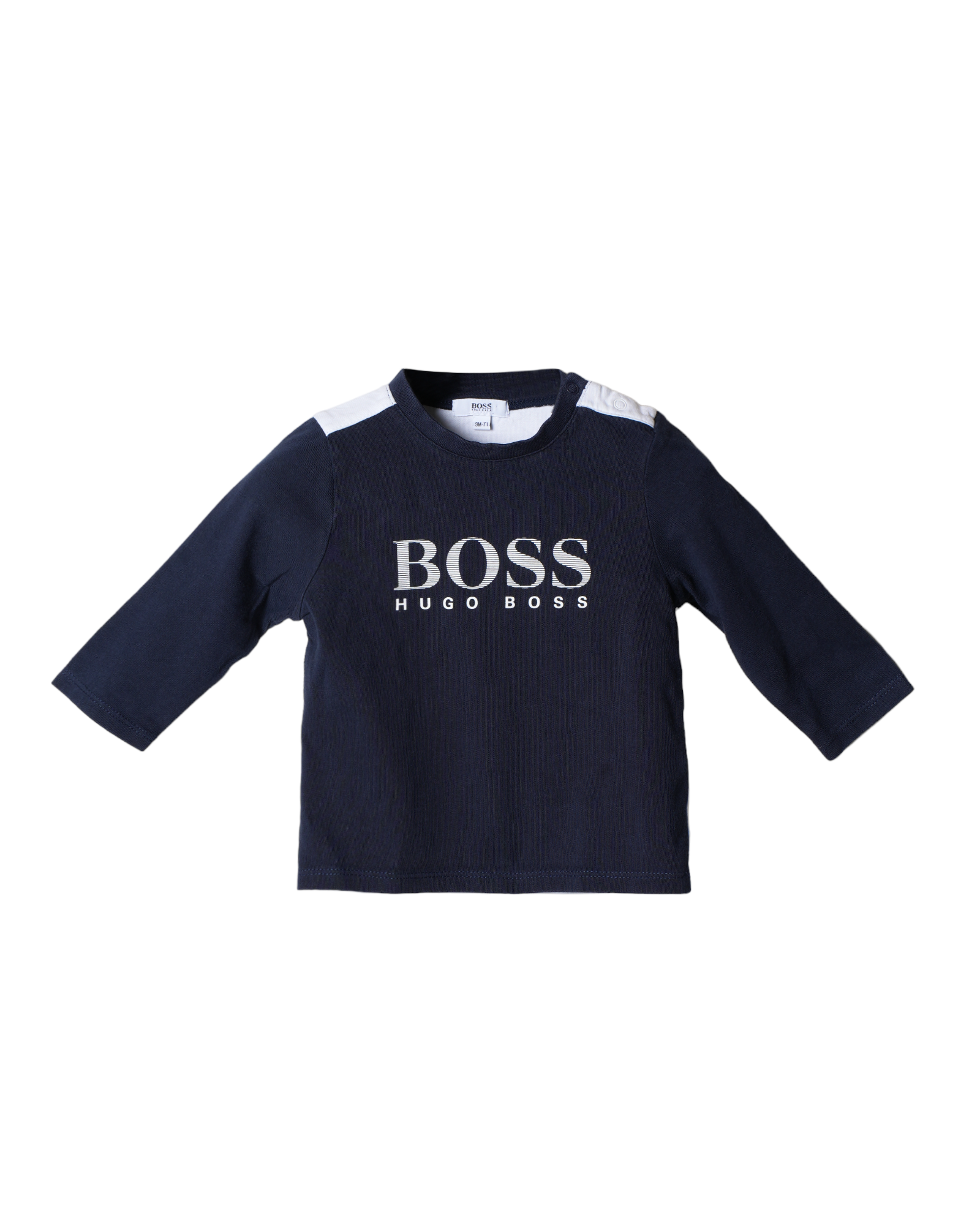 Boss Blue Logo Print T-shirt