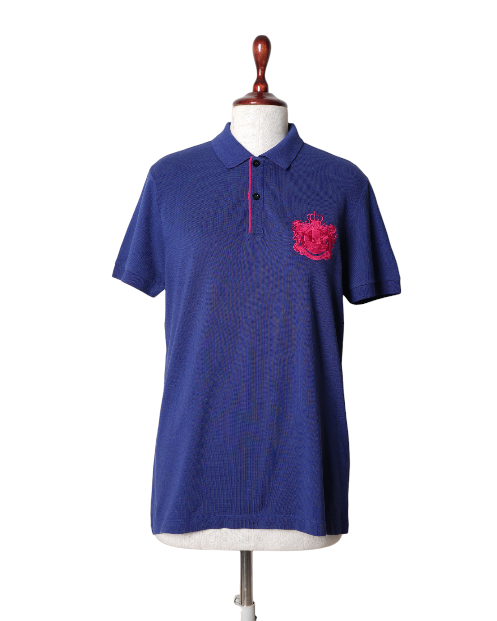 Boss Blue T-shirt With Hot Pink Detailing