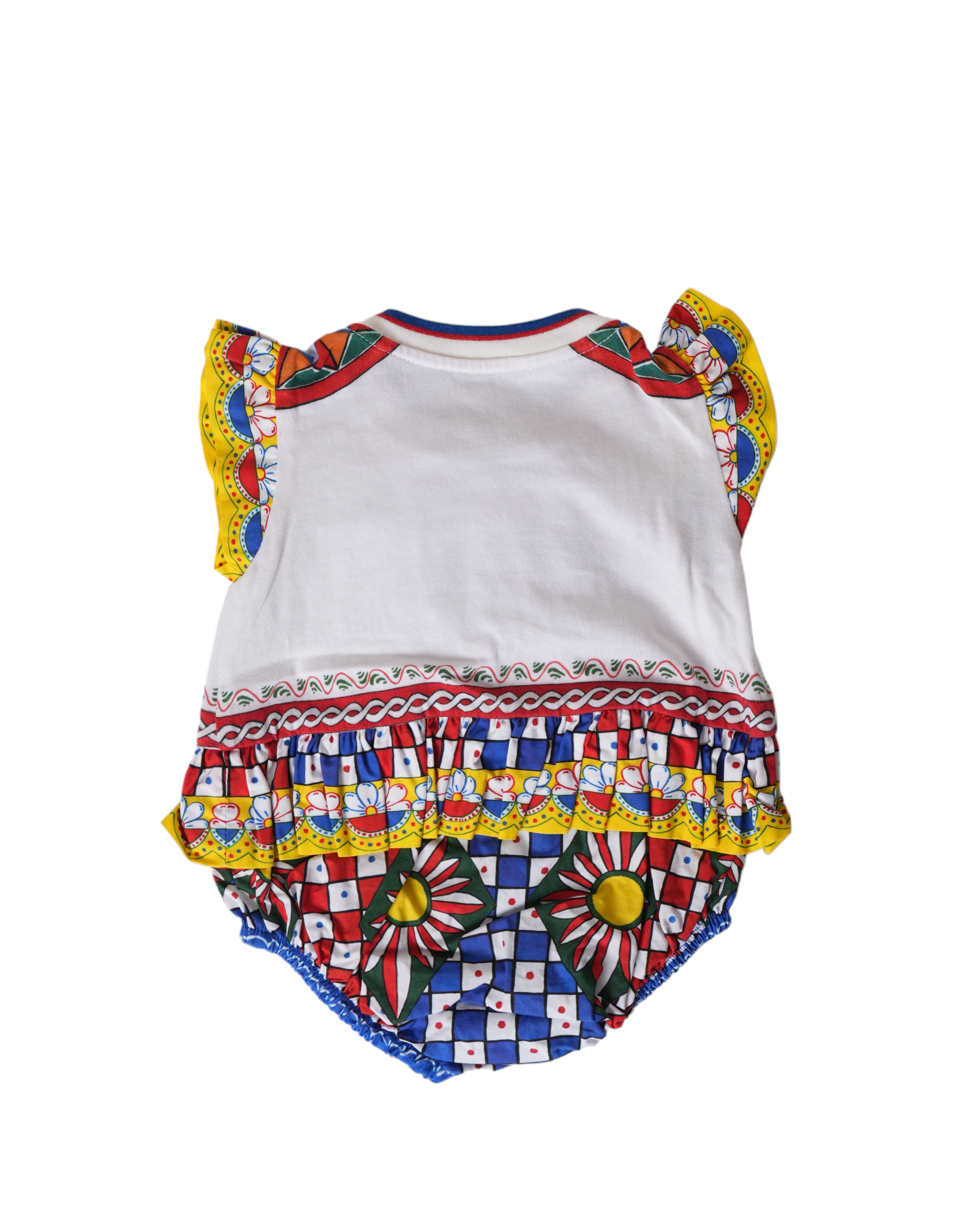 Dolce & Gabbana Baby Girl White Romper