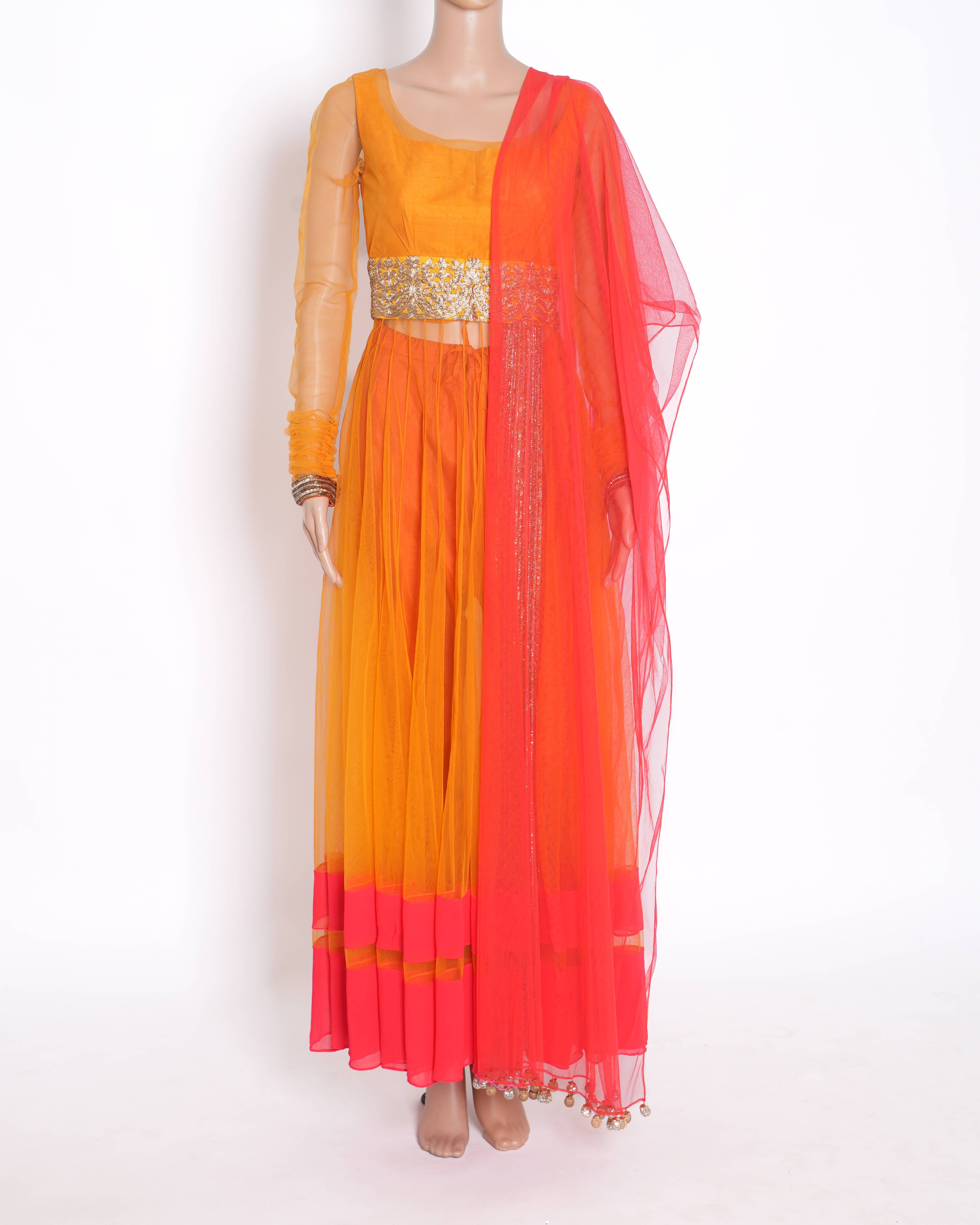 Manish Malhotra Sunset Anarkali Set
