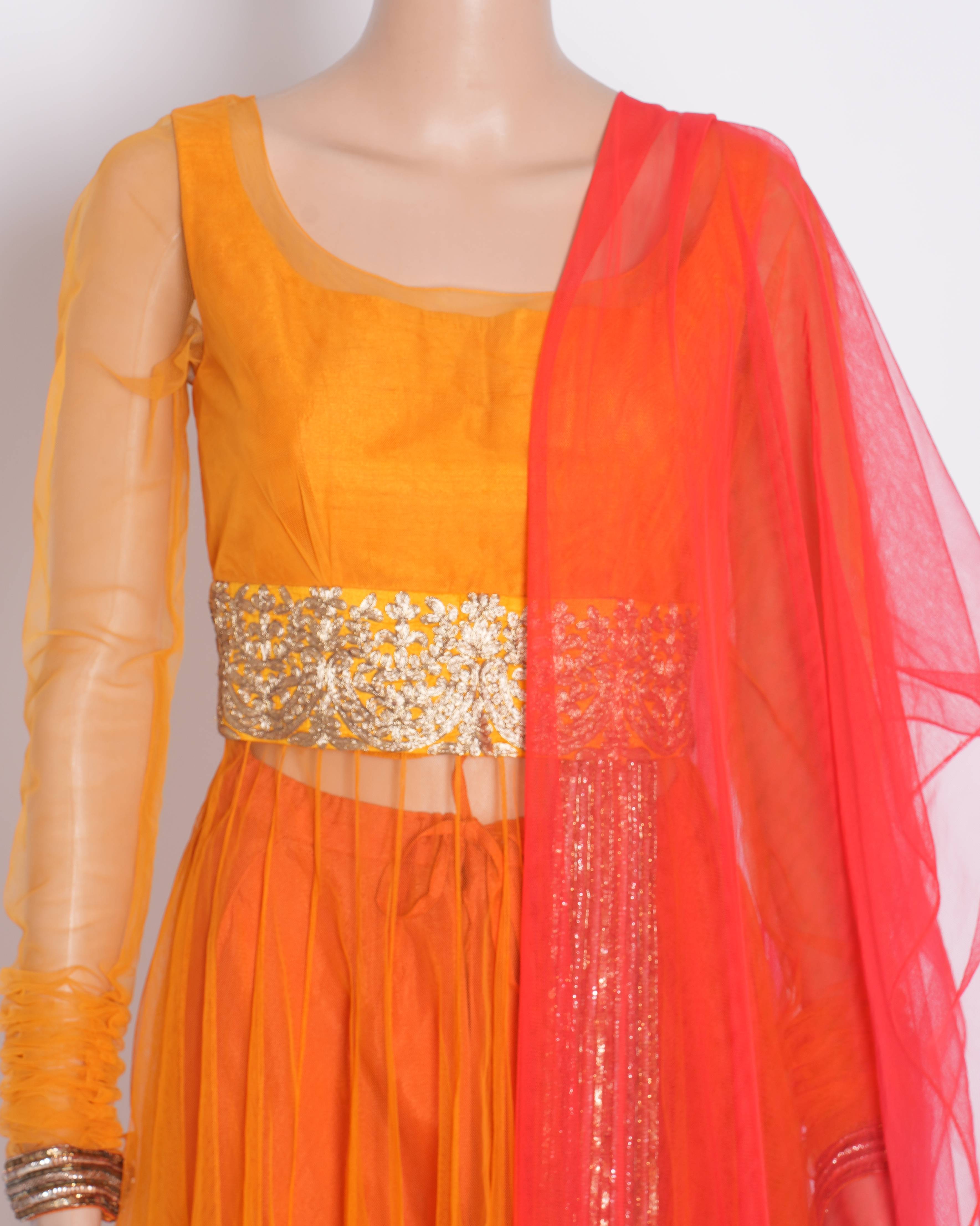 Manish Malhotra Sunset Anarkali Set