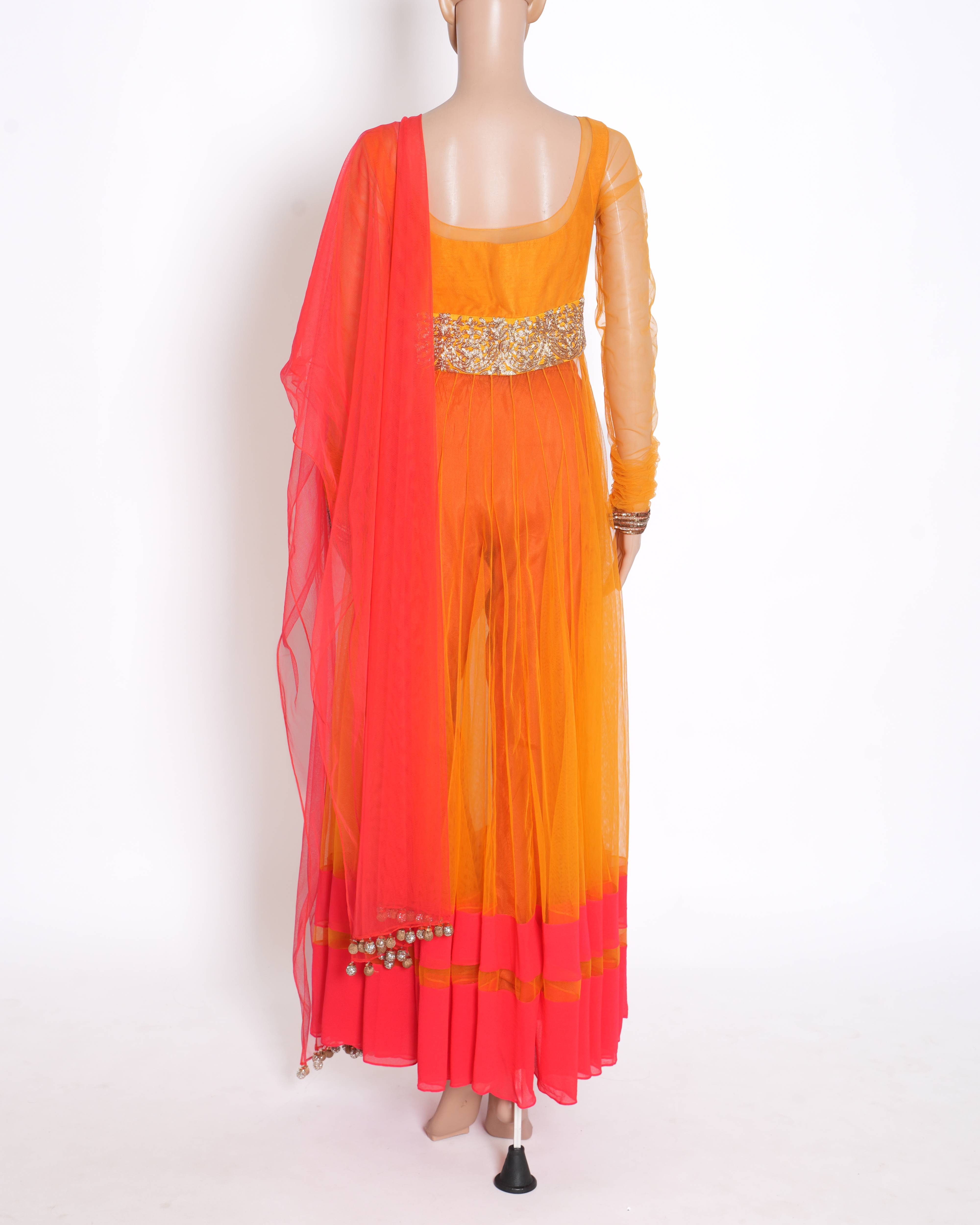 Manish Malhotra Sunset Anarkali Set