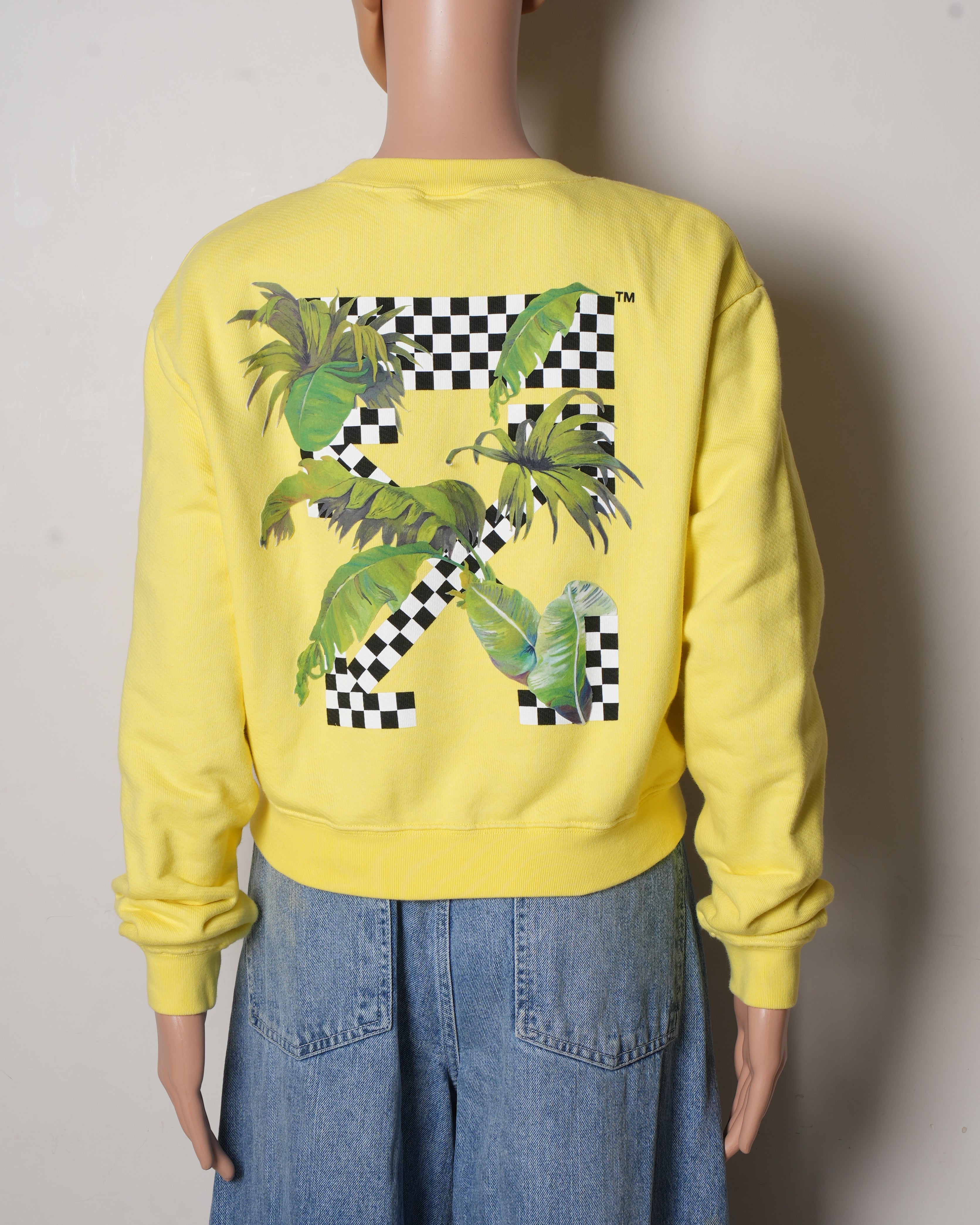 Off White Yellow Sweatshirt