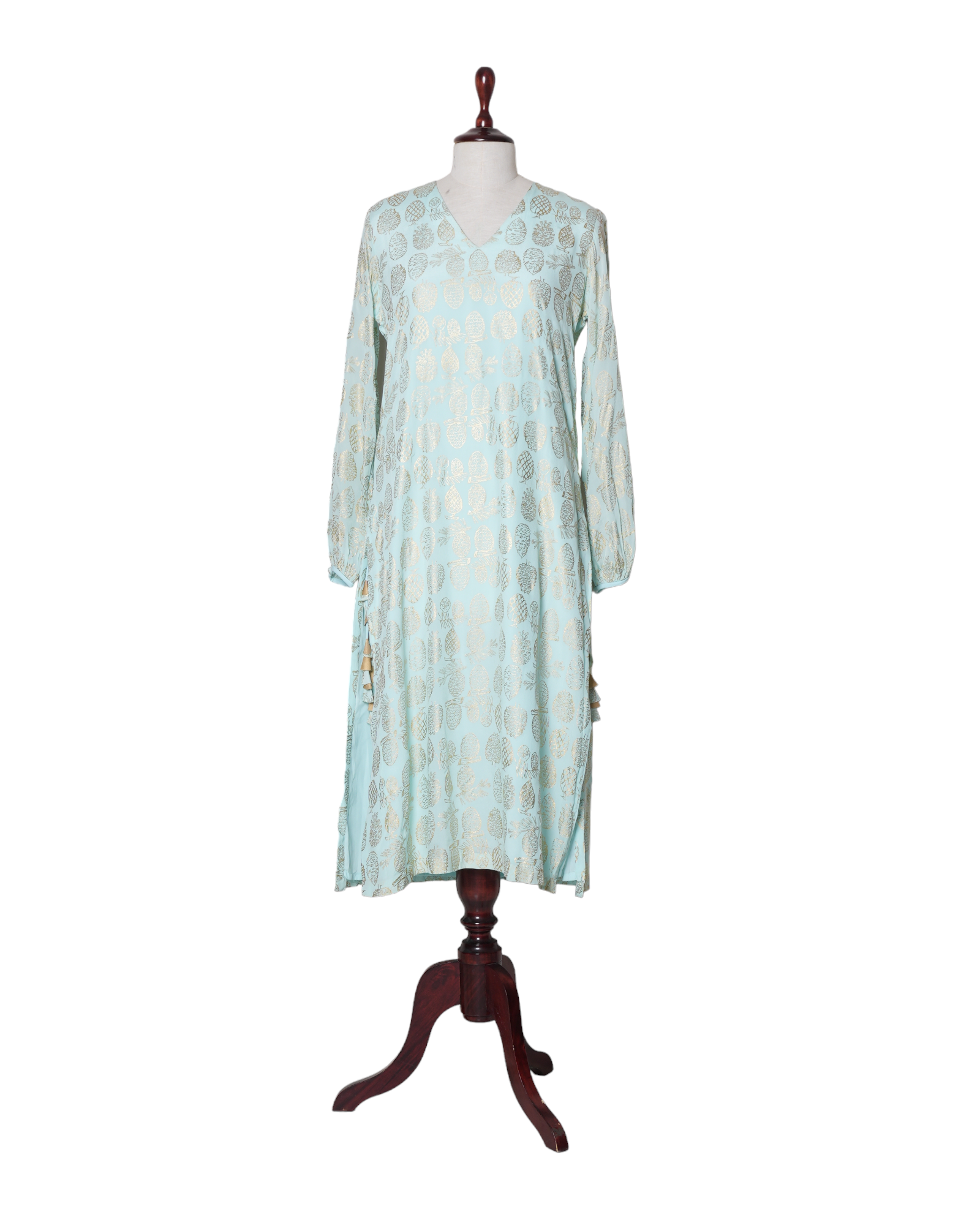 Masaba Sage Green Kurta, Palazzo & Dupatta Set