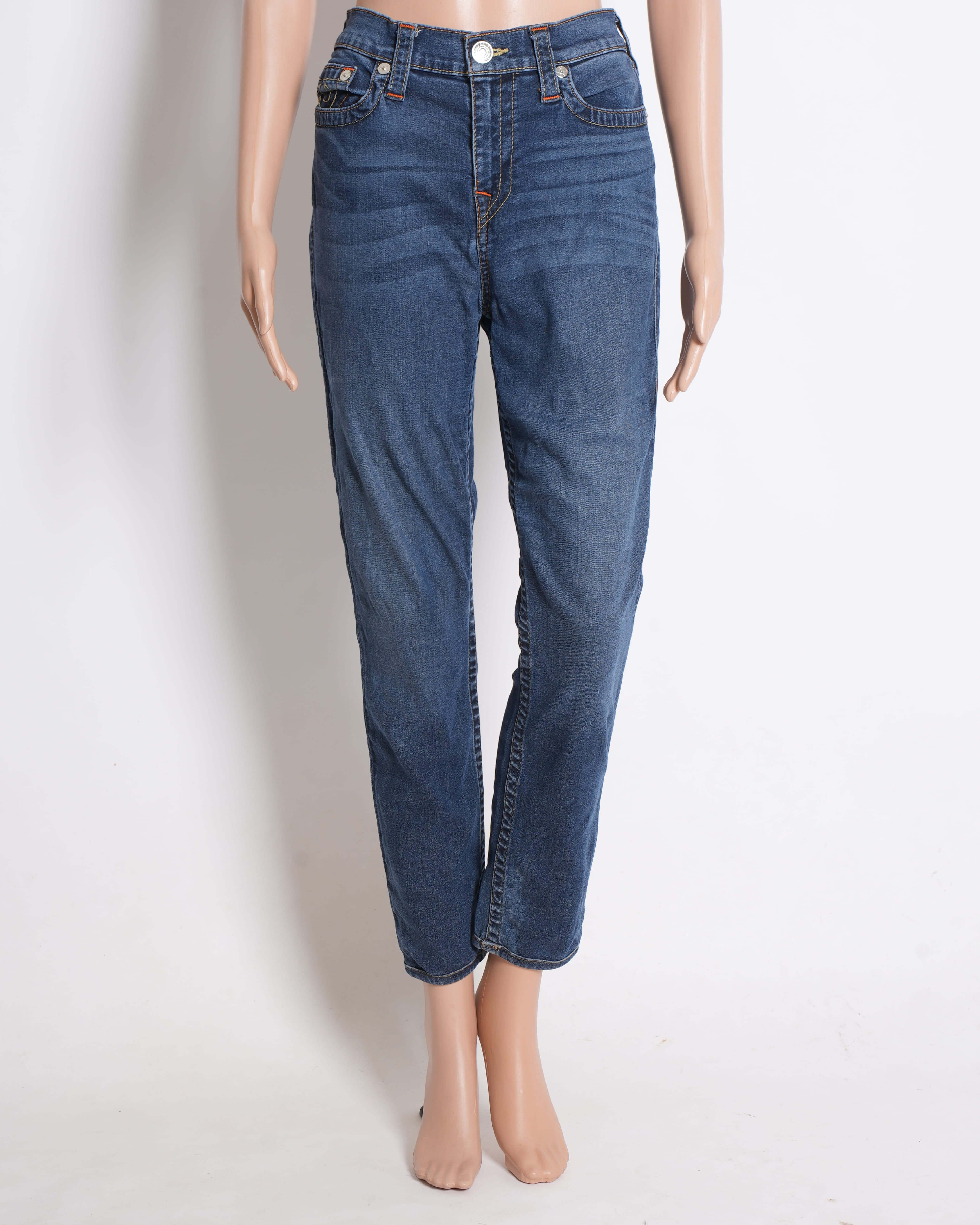 True religion dark blue denim