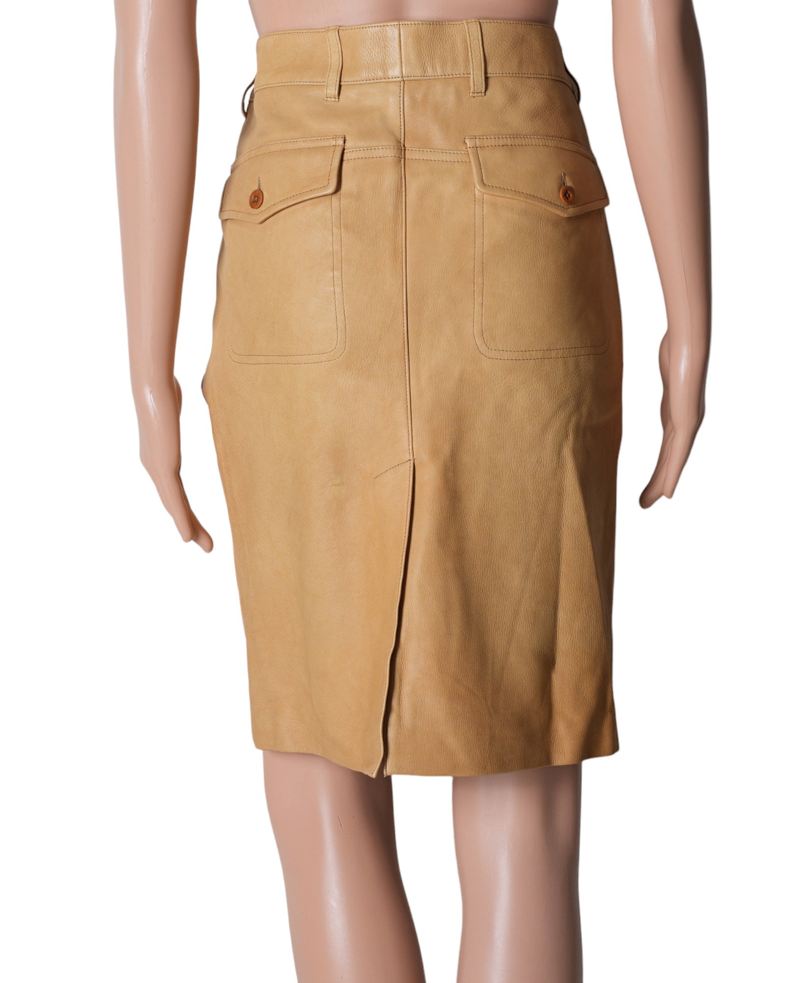 Ralph Lauren Leather Pencil Skirt