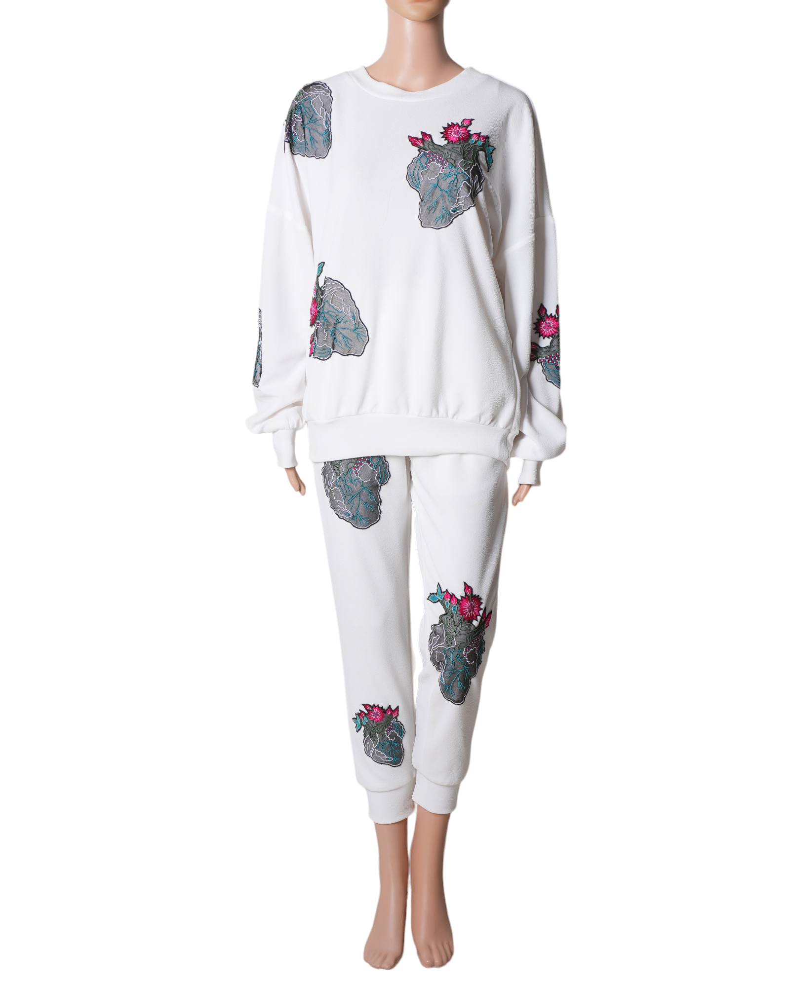 Shivan & Narresh Wilding 20's Series White Floral Cord-Set