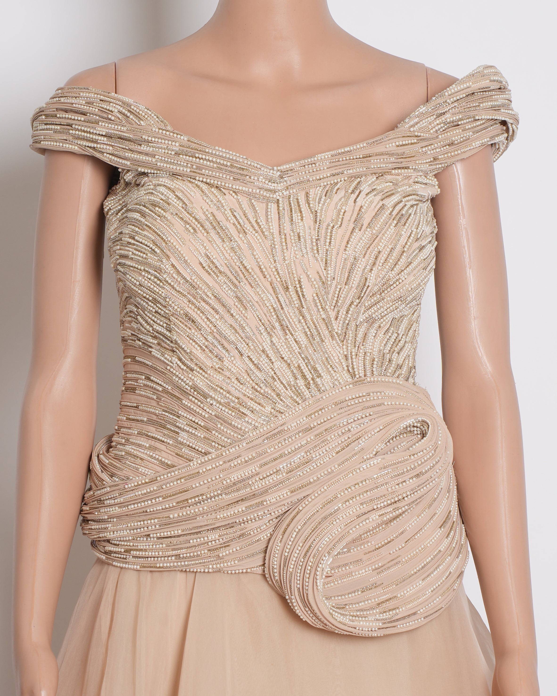 Gaurav gupta ruffle accented lehenga saree