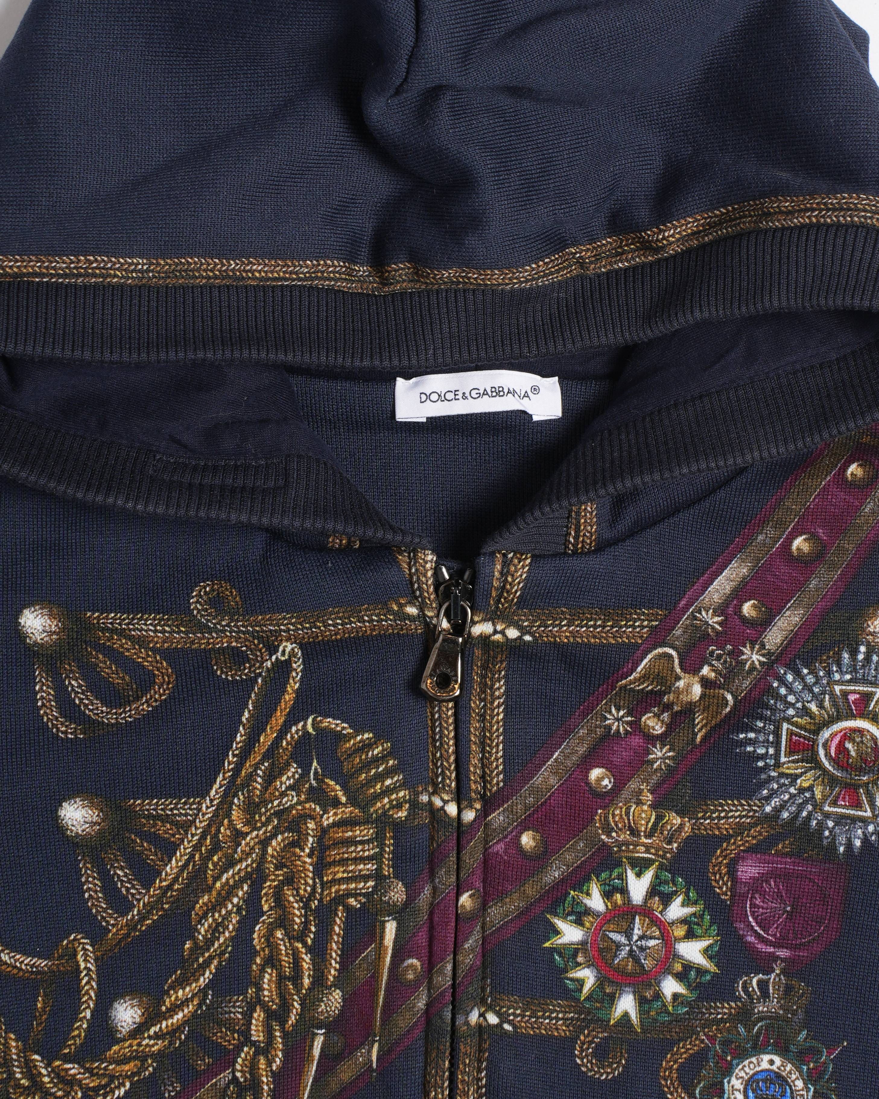 Dolce & Gabbana Medal Kids Zip-Up Hoodie
