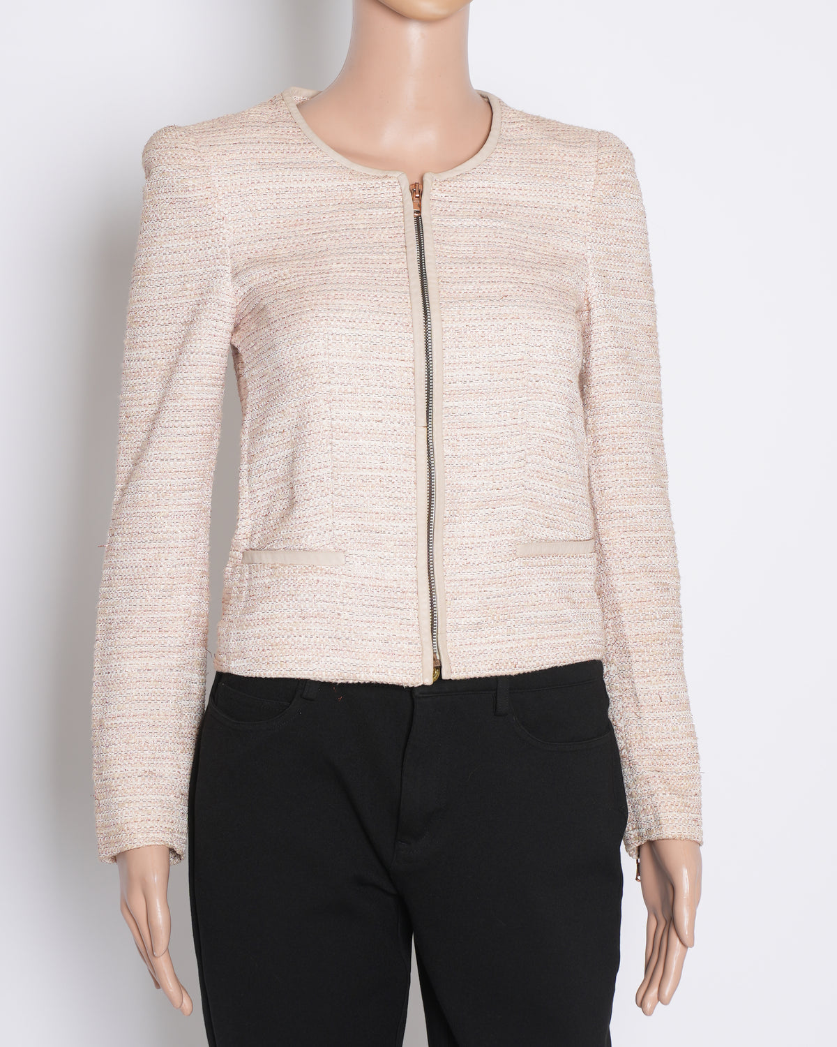 Massimo Dutti Tweed Zipper Jacket