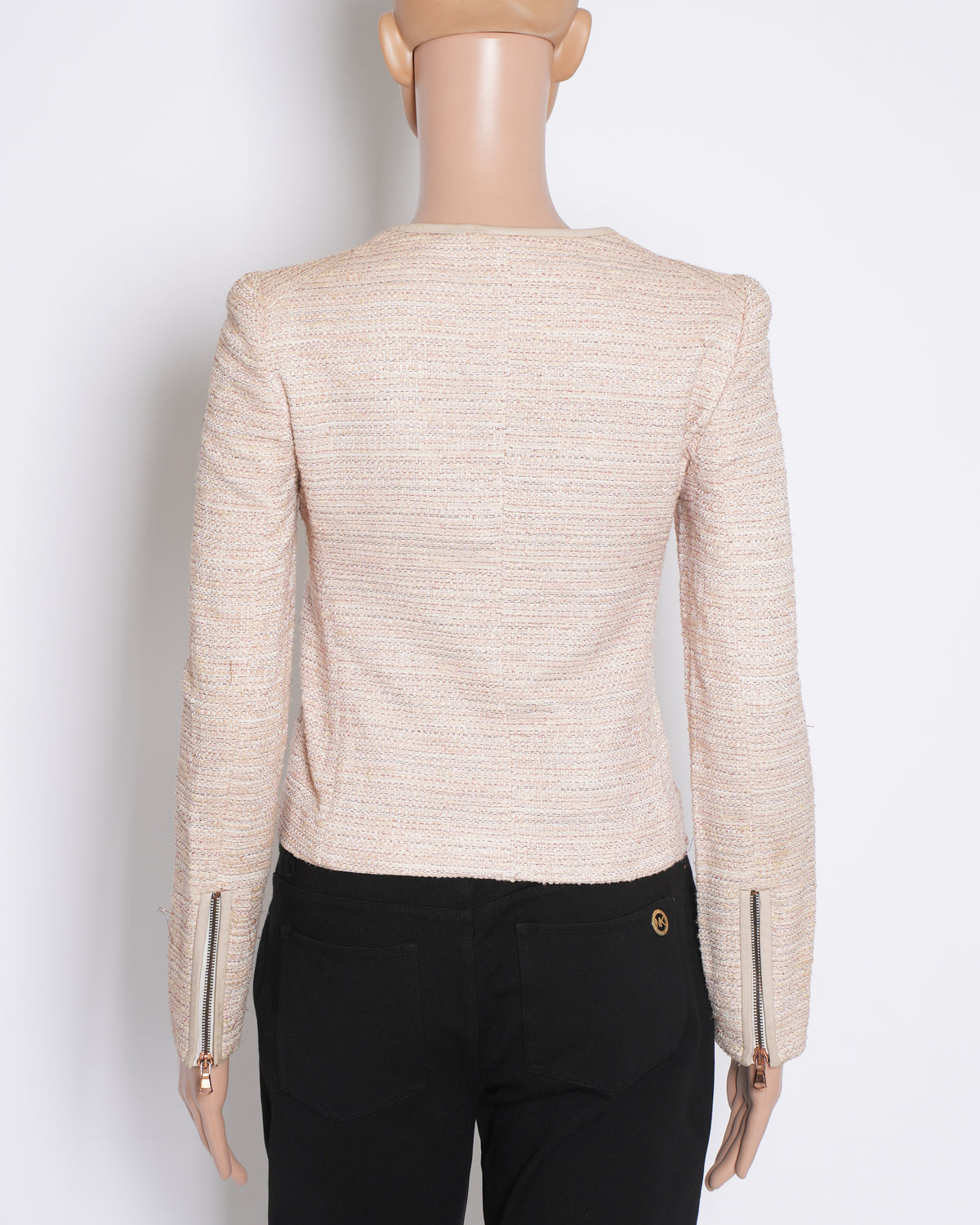 Massimo Dutti Tweed Zipper Jacket