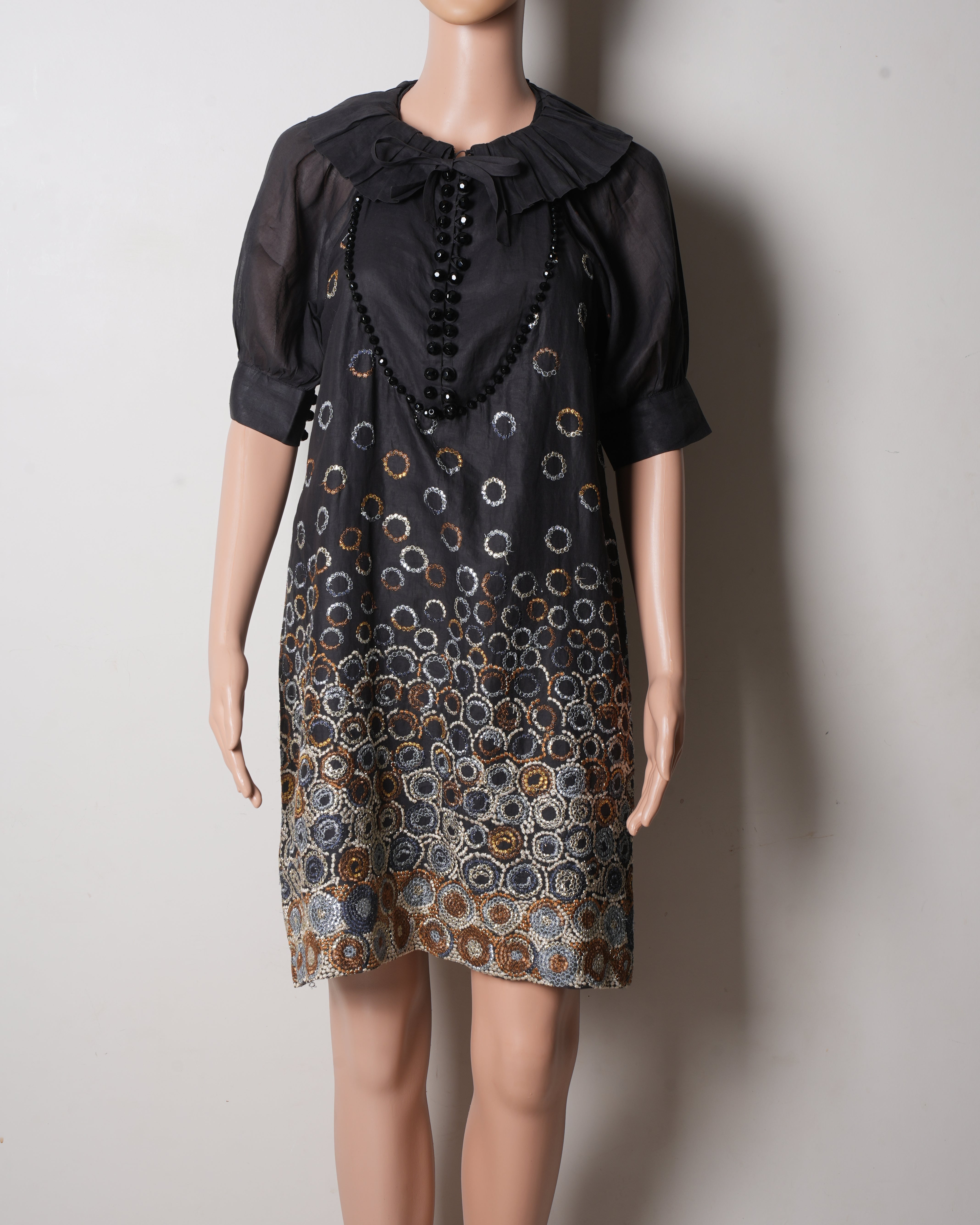 Hoss Black Embellished Dress