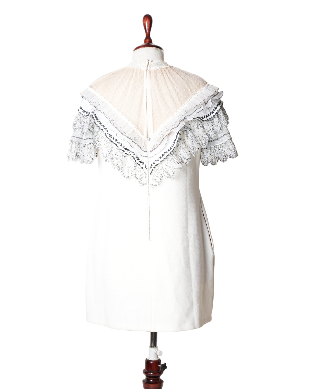 Self Portrait Lace Trim Mini Dress