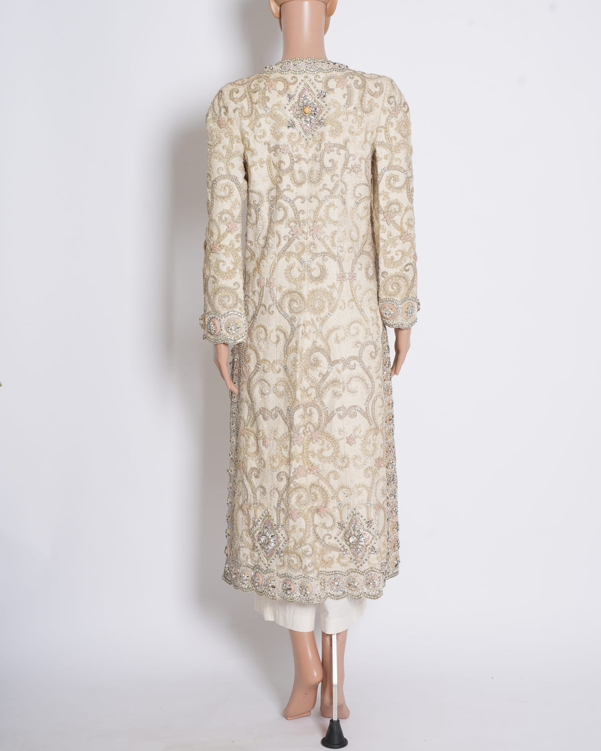 Tarun Tahiliani  Off White Embroidered Sherwani