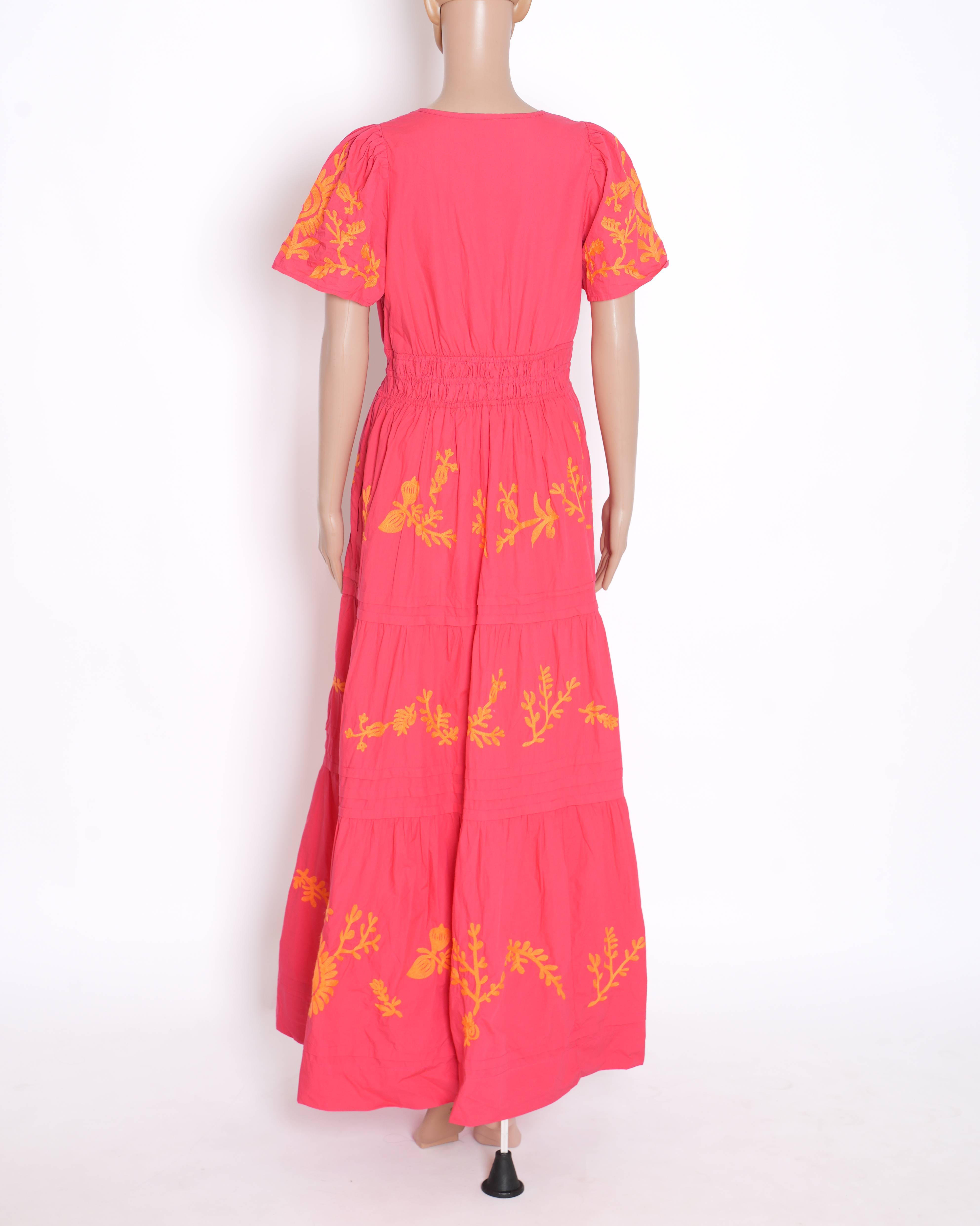 New Anthropologie Somerset Maxi Dress In Pink
