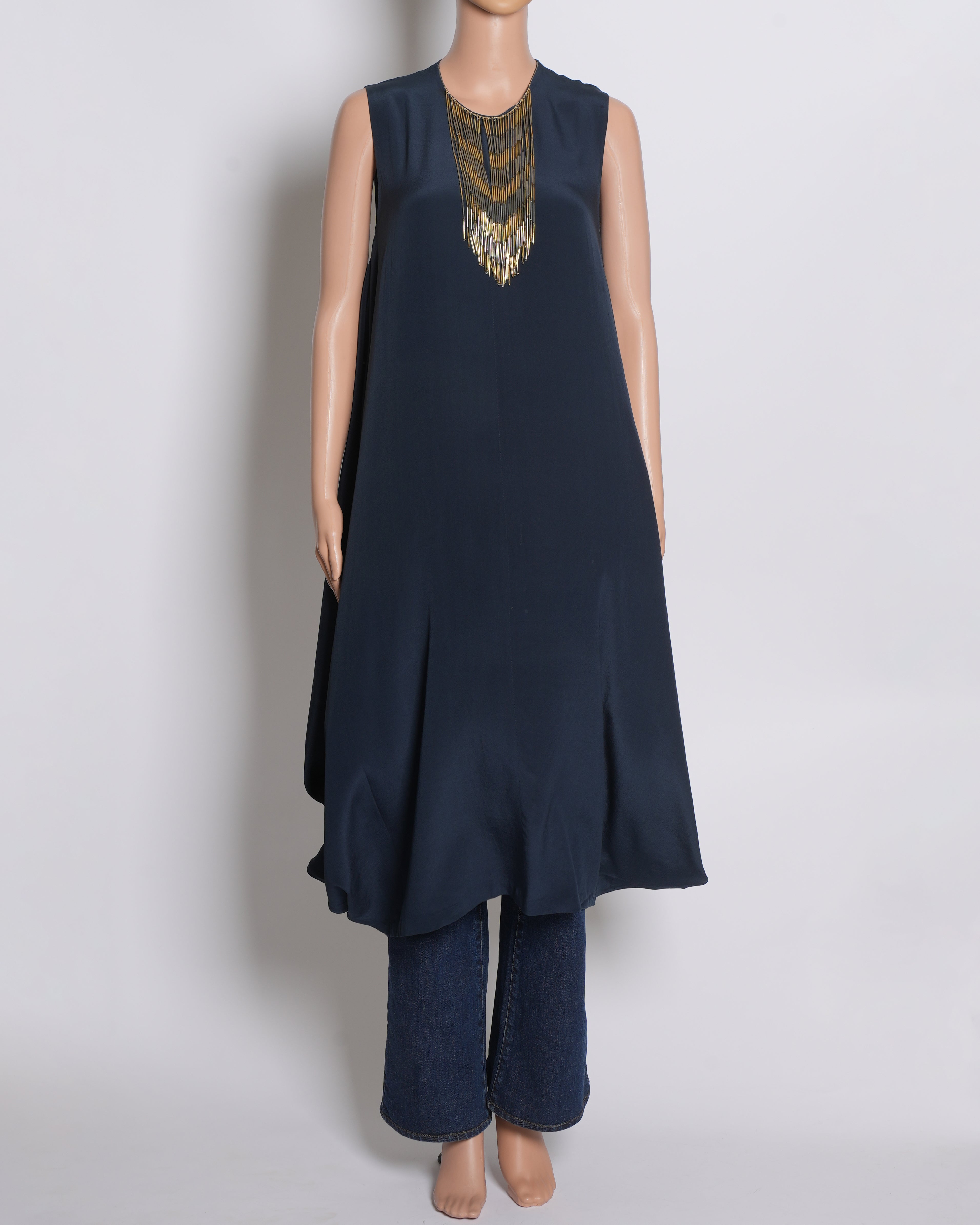 Payal Singhal Blue Sleeveless Kurta