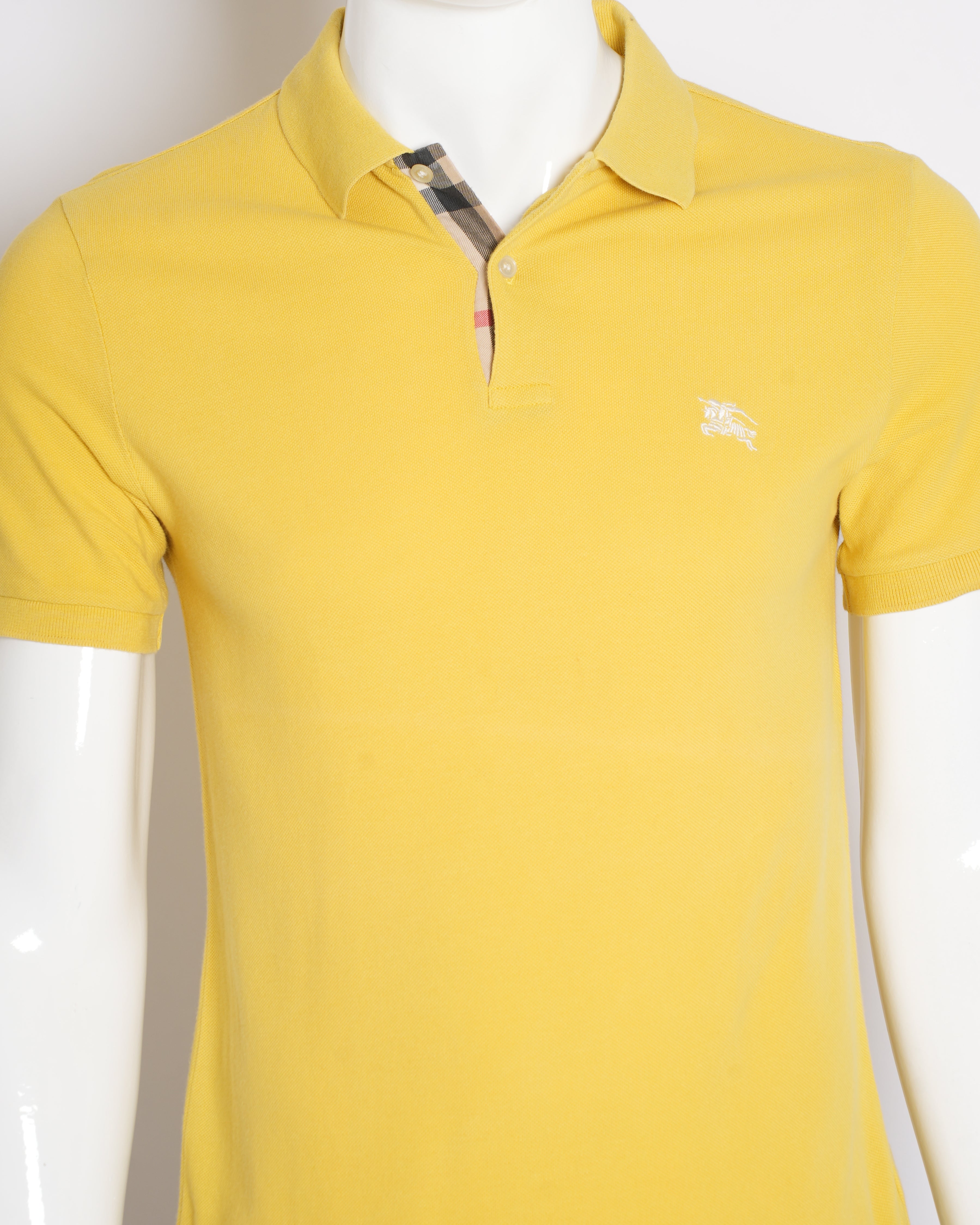 Burberry Men's Yellow Polo