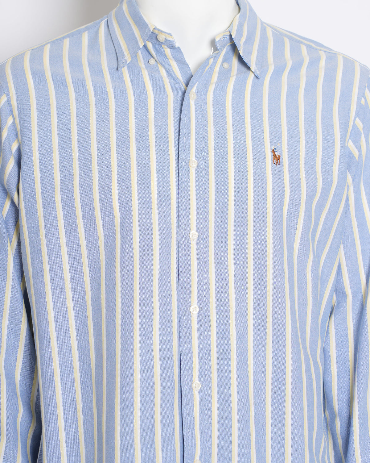 Ralph Lauren Men’s Button-Down Full Sleeve Shirt in Vertical Stripes