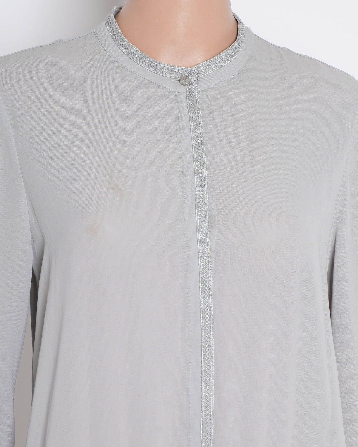 Reiss Pleated Dress In Grey