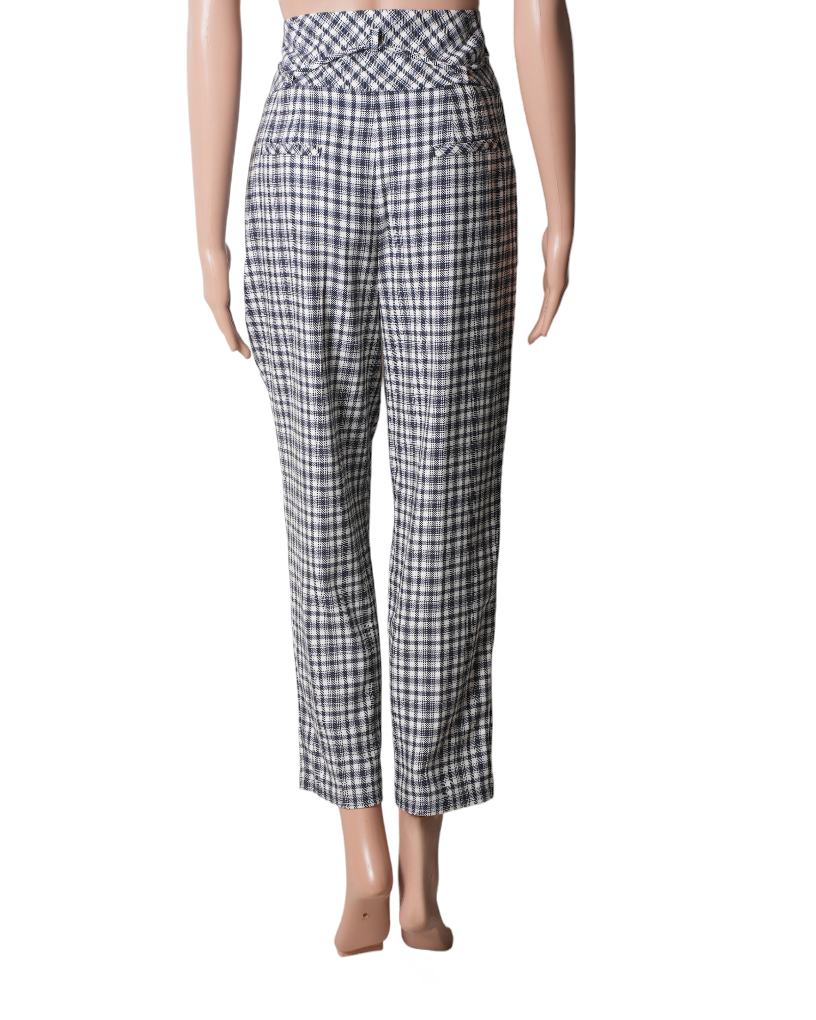 Ipekyol Plaid High Waist Trousers