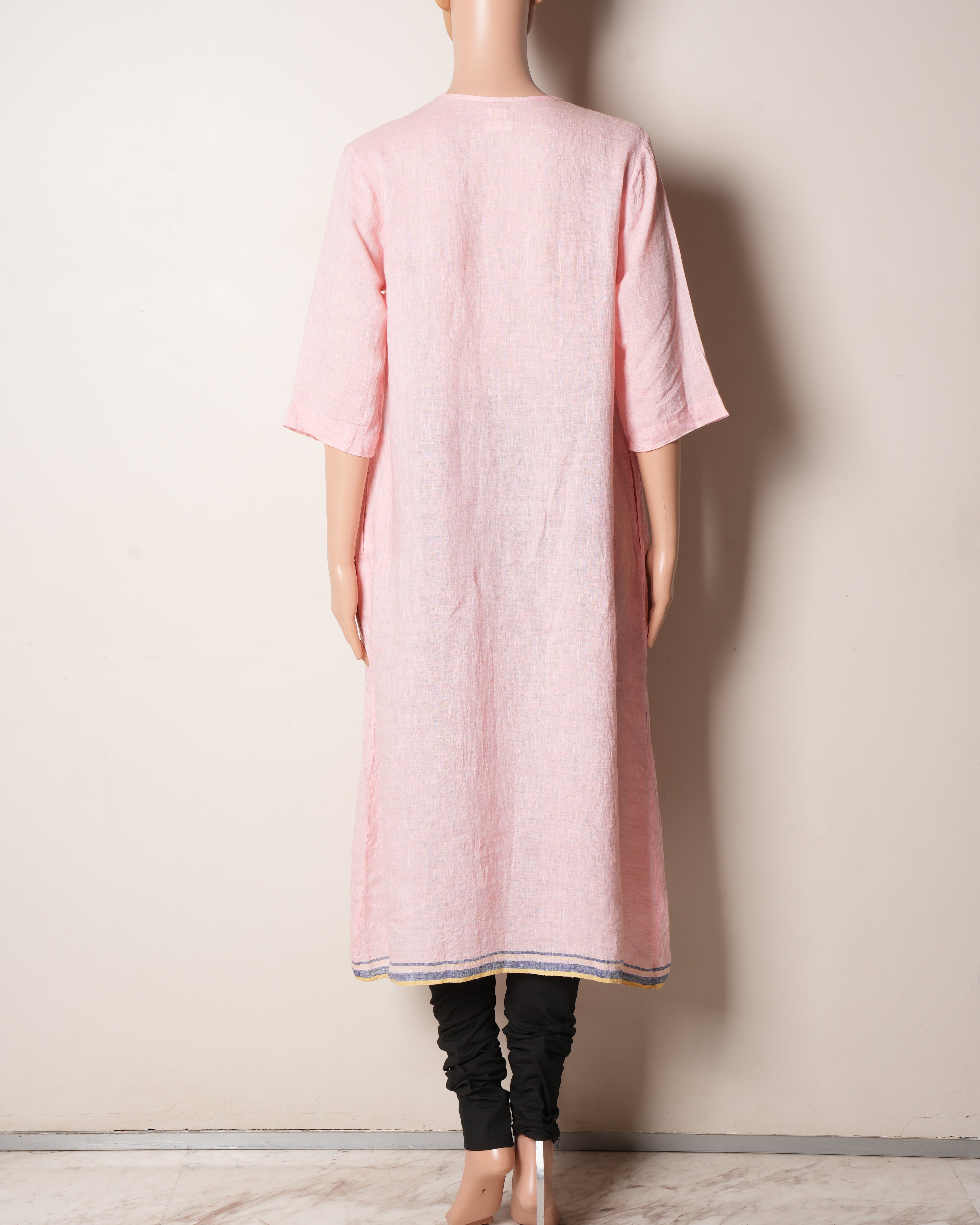 Eka Linen Baby Pink Kurta