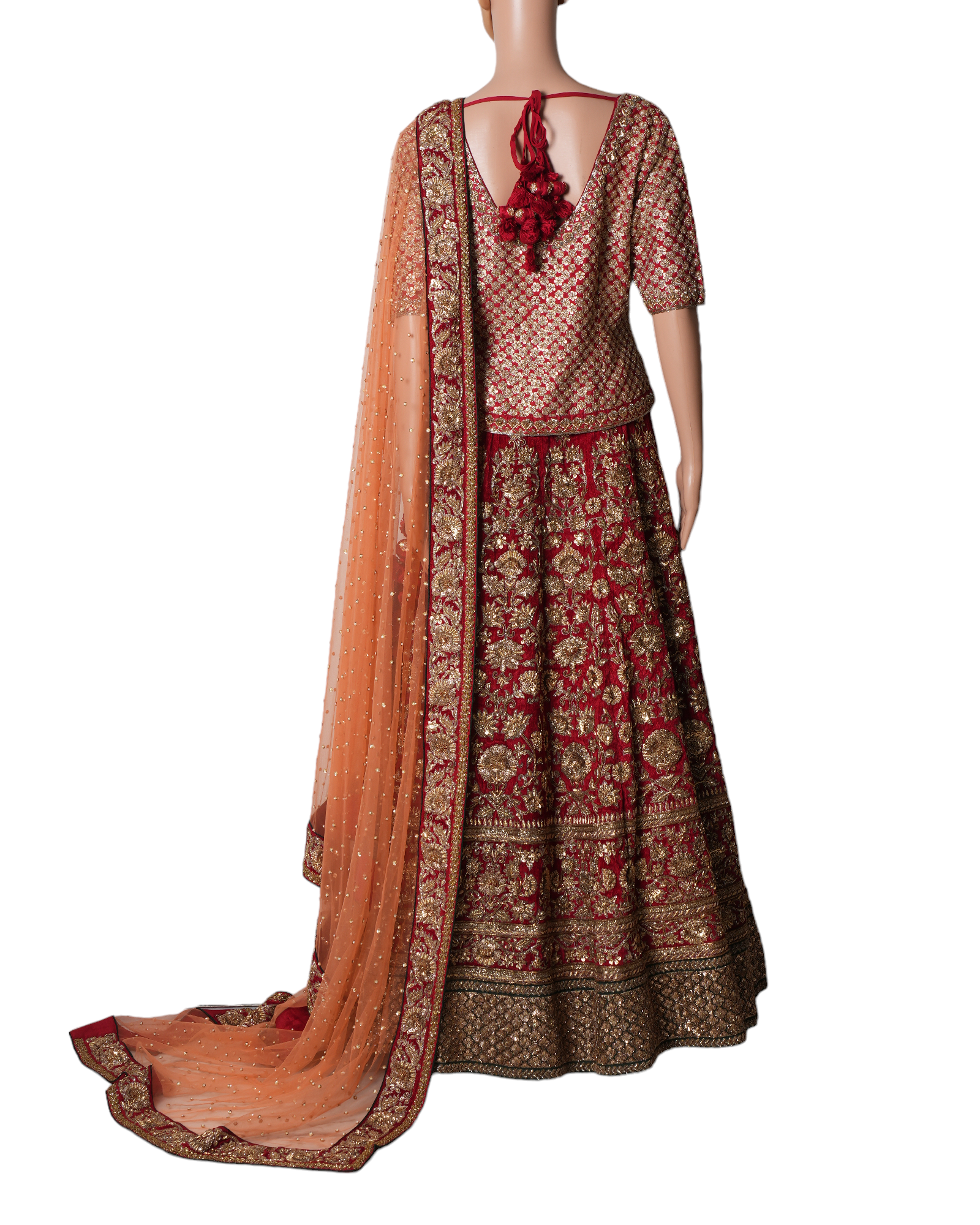 Sabyasachi Red Lehenga Set