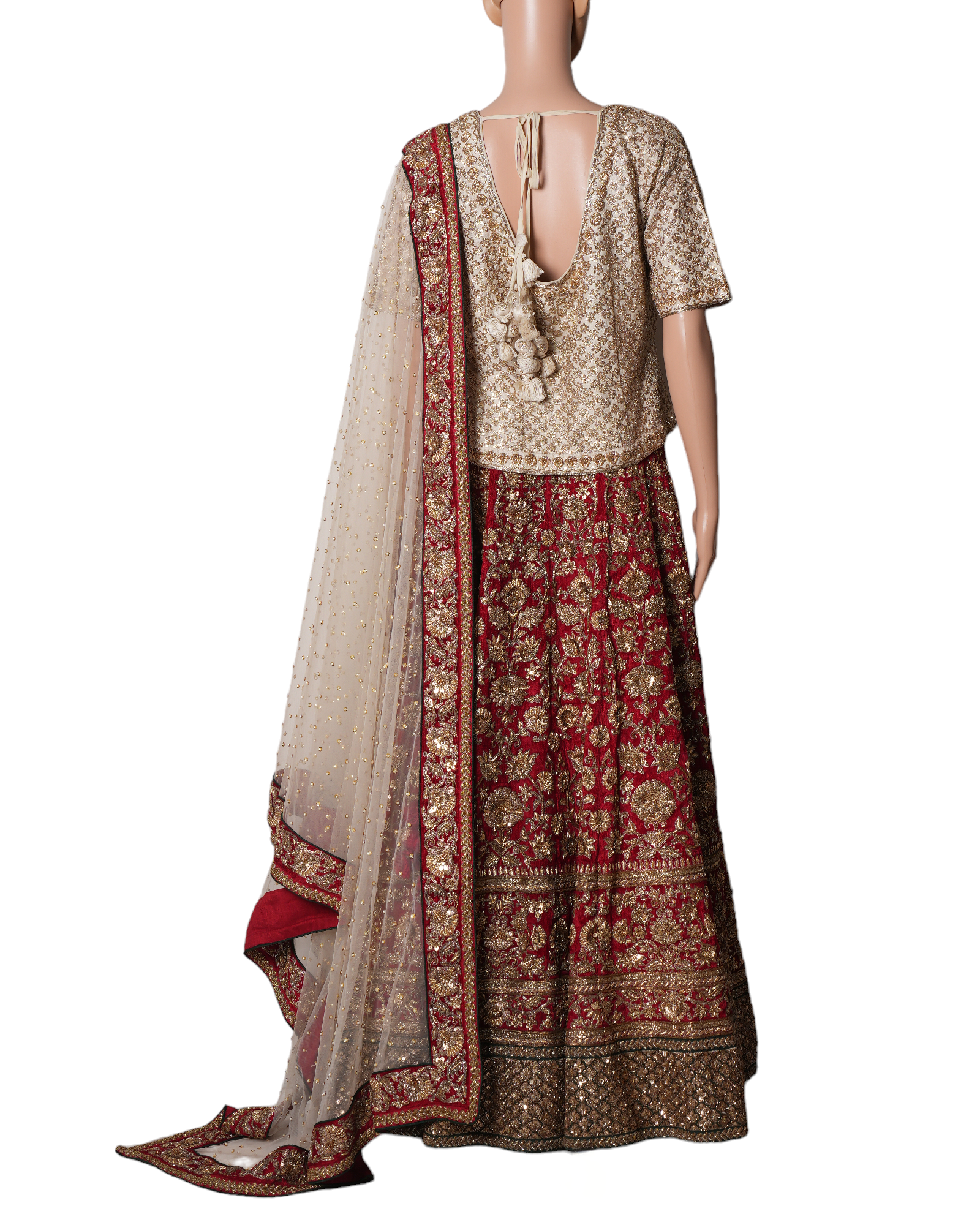 Sabyasachi Red Lehenga Set