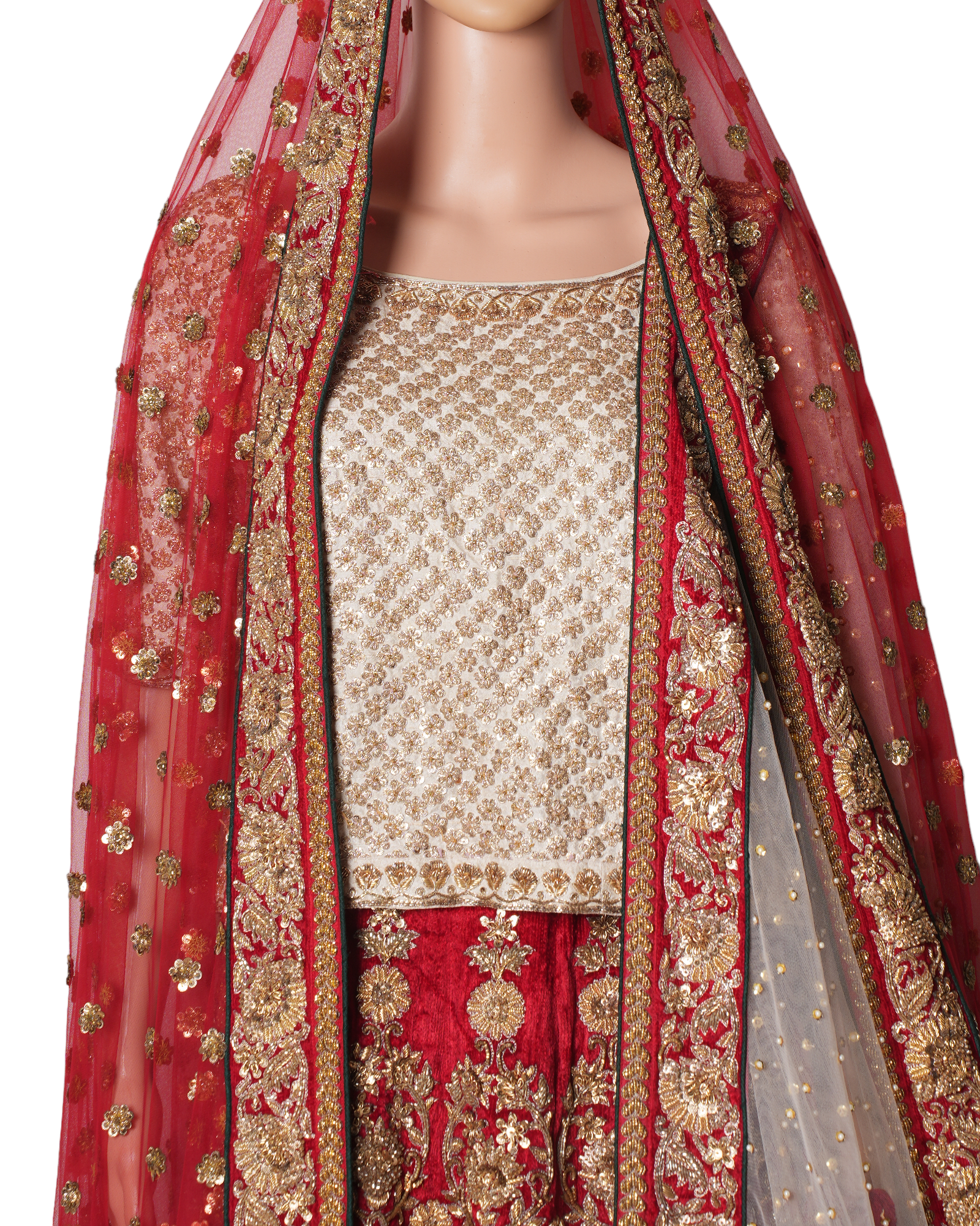 Sabyasachi Red Lehenga Set