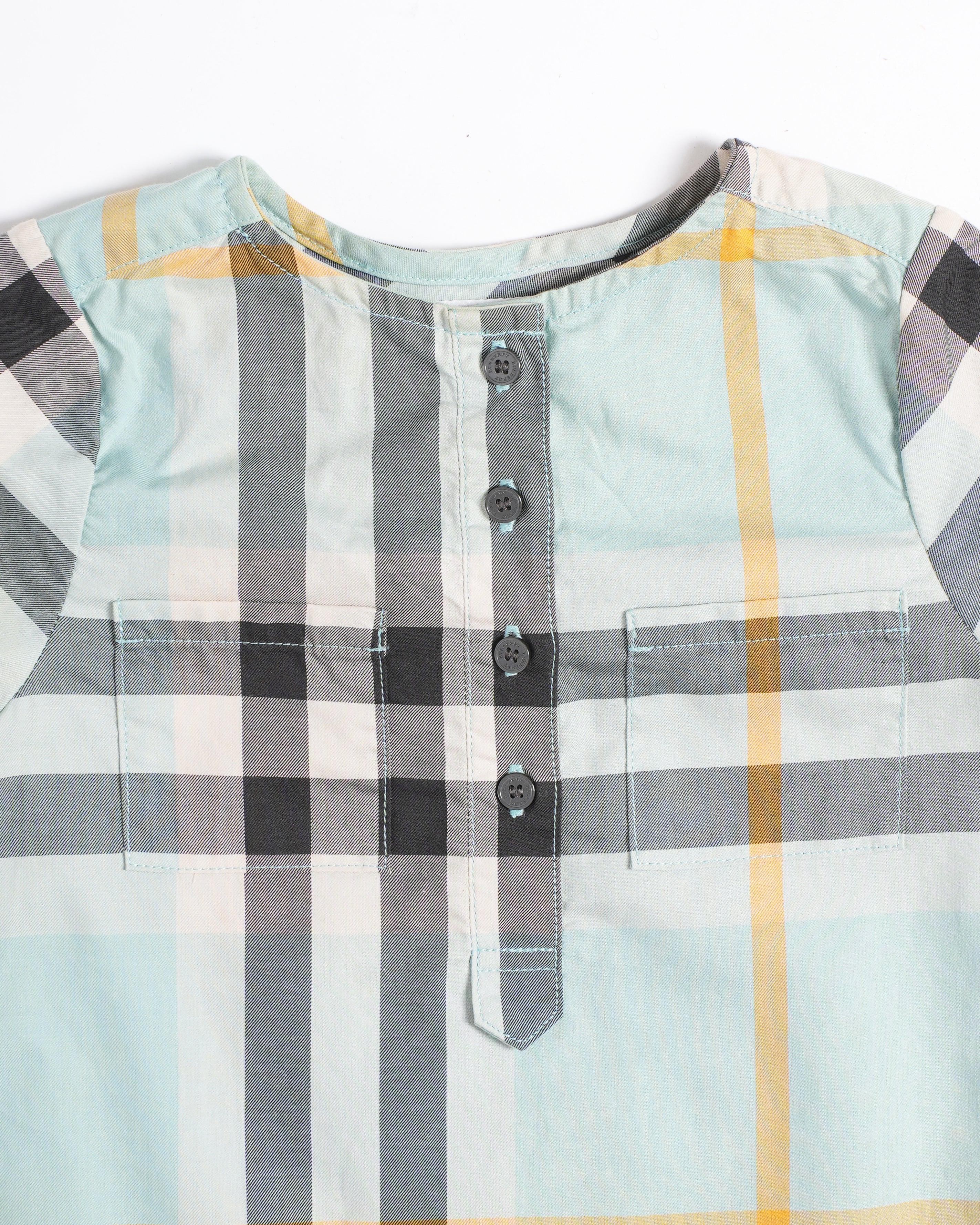 Burberry Kids Checkered Jumpsuit Top