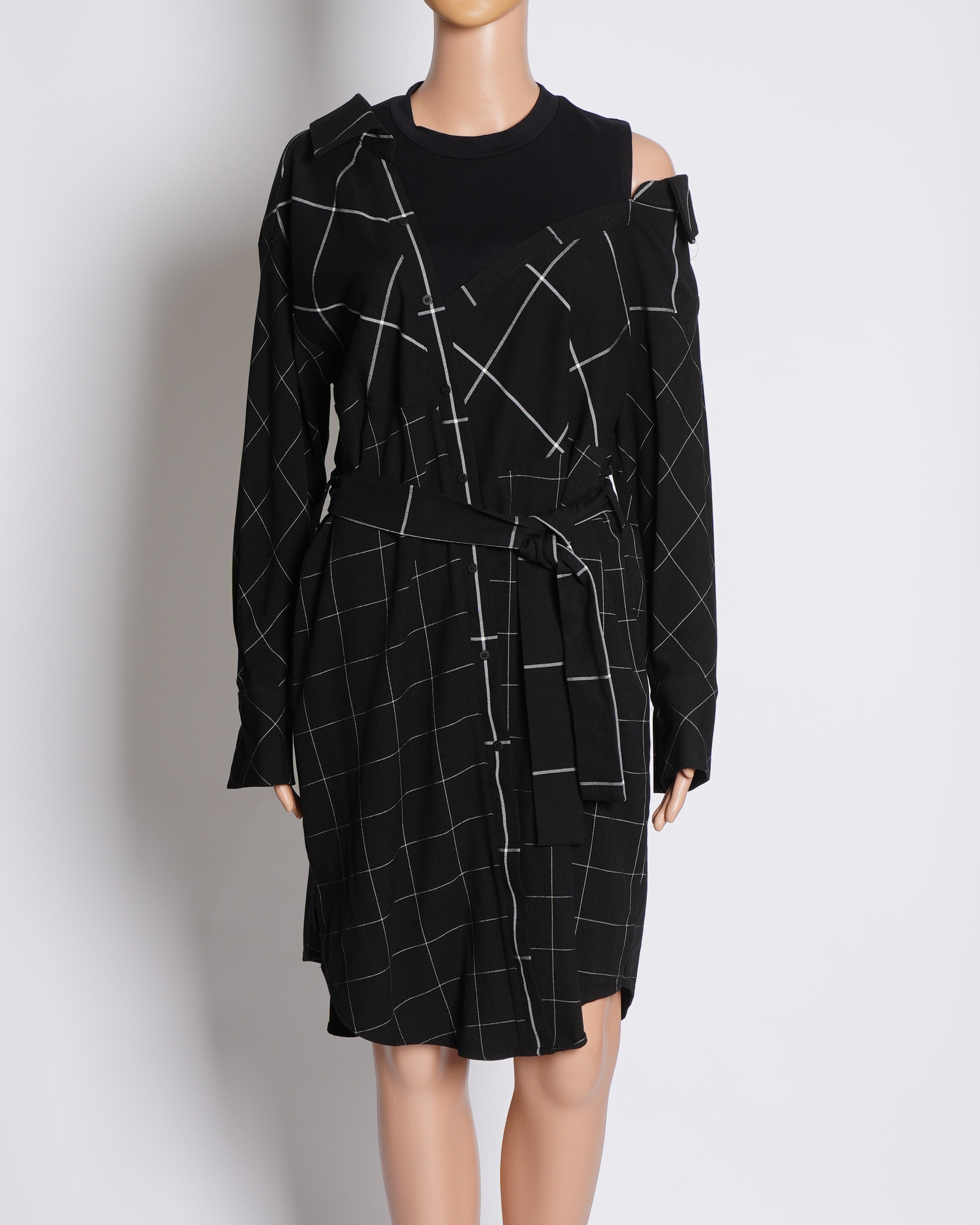 Maje Black Shirt dress