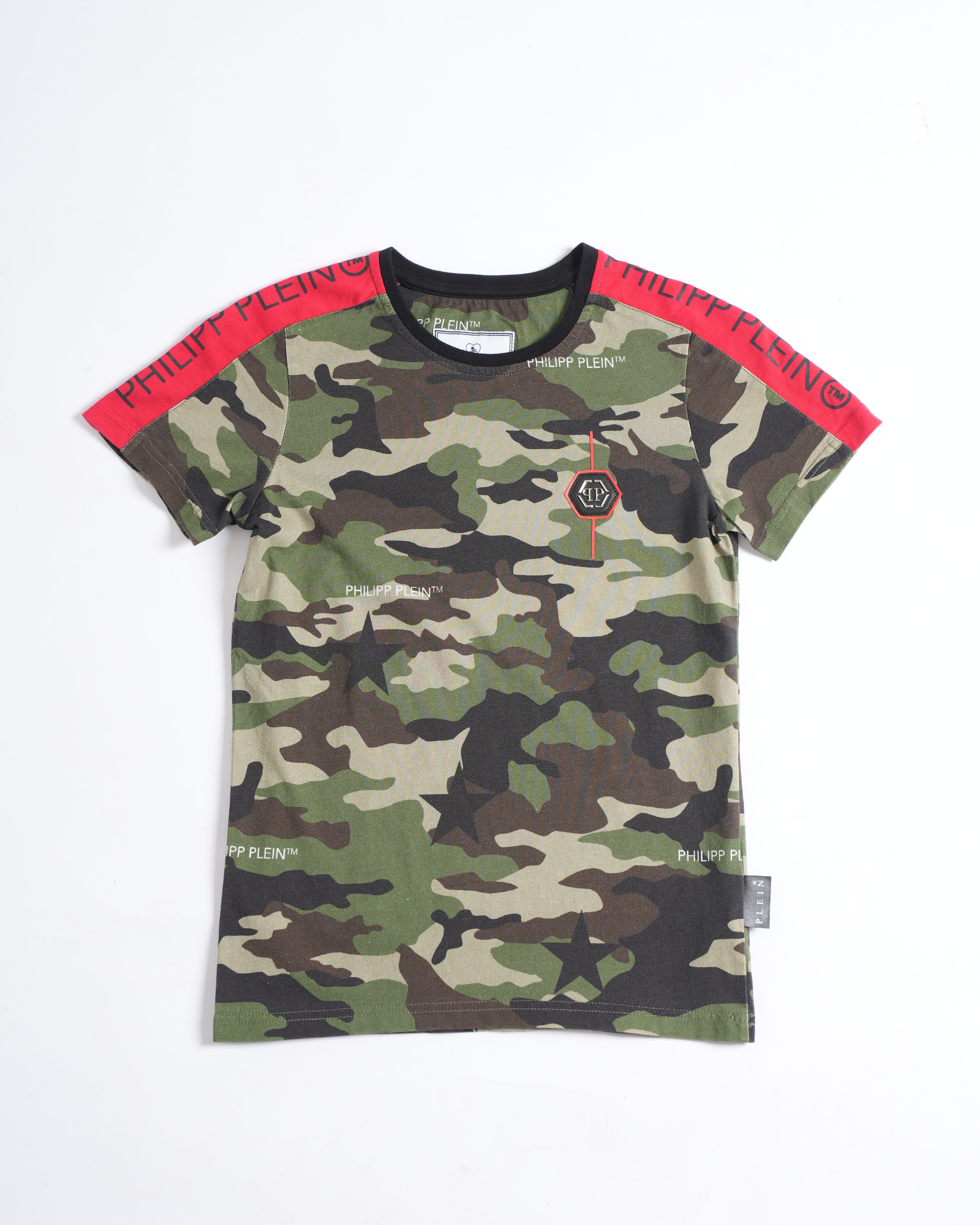 Philipp Plein Kids Camouflage Printed T-shirt Boys