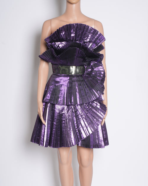 Amit Aggarwal Purple Dress