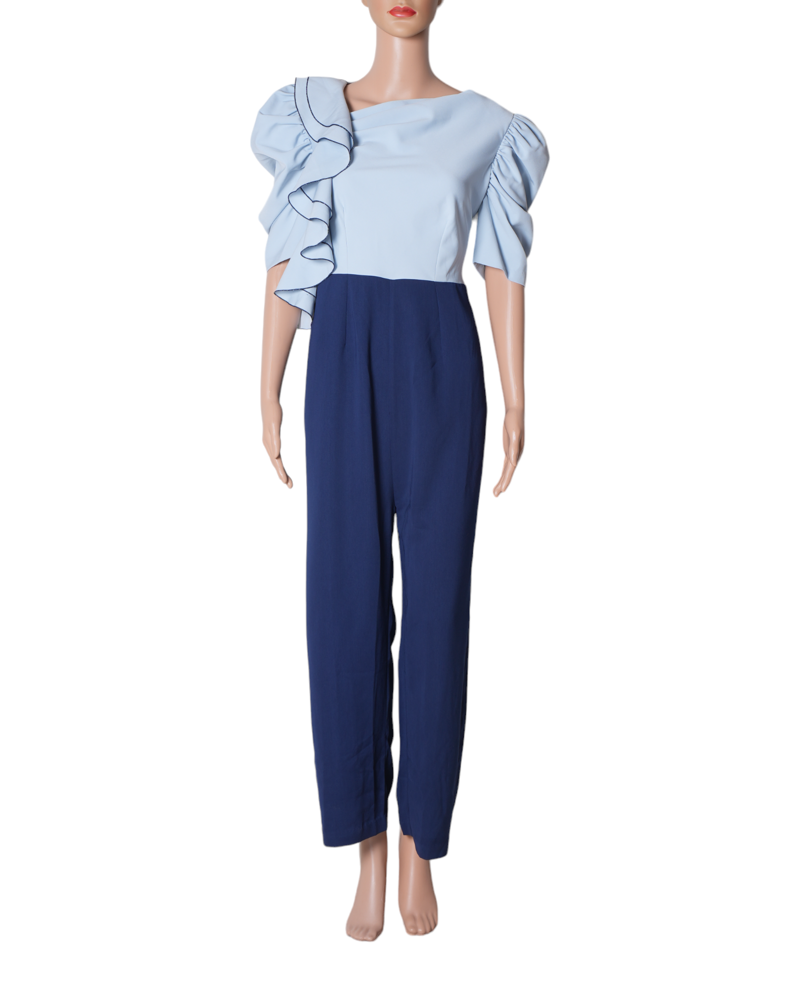 Pranati Kejriwall Blue Ruffle Detail Jumpsuit